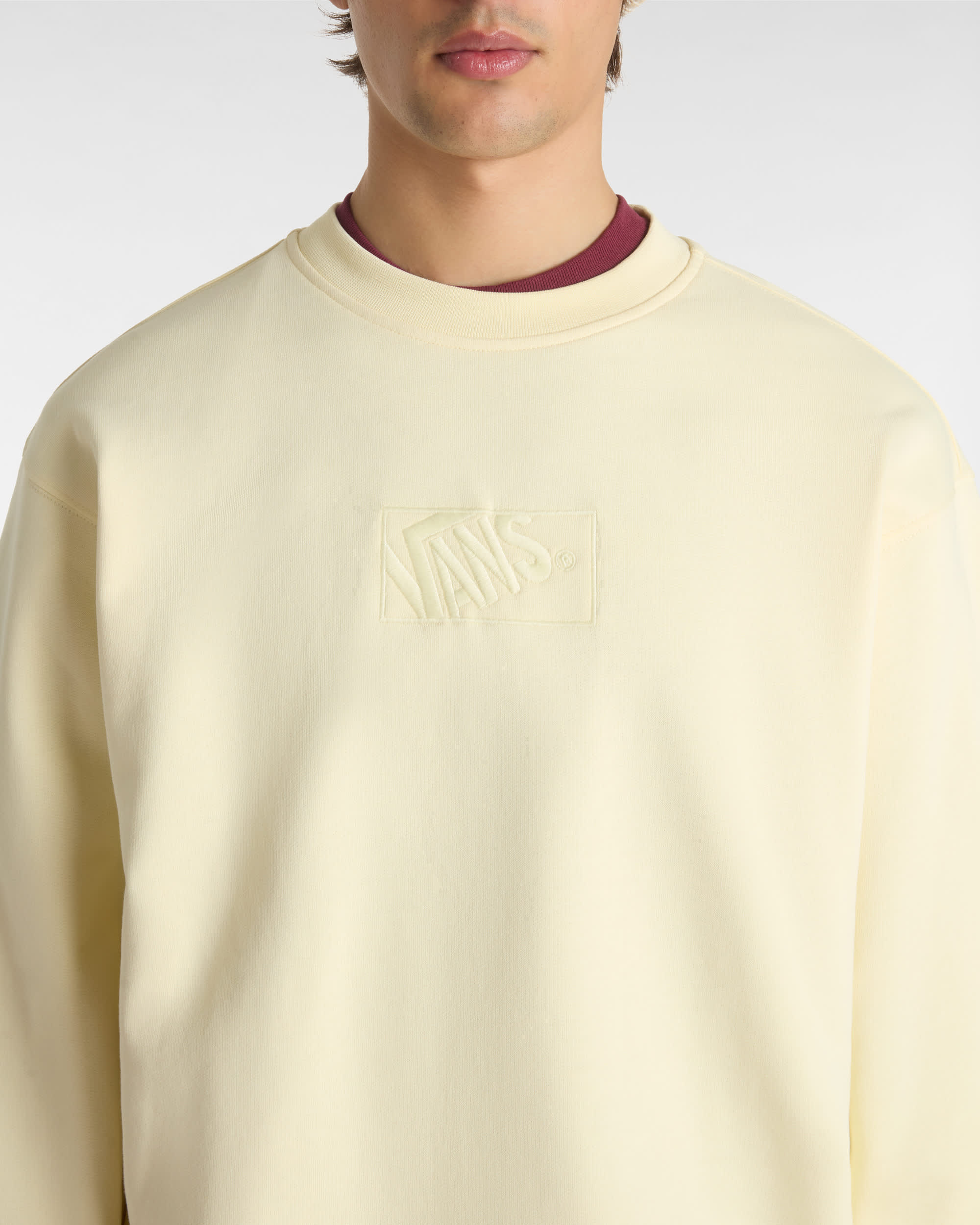 Sweat ras du cou Blocked Box VANS Beige ALT6
