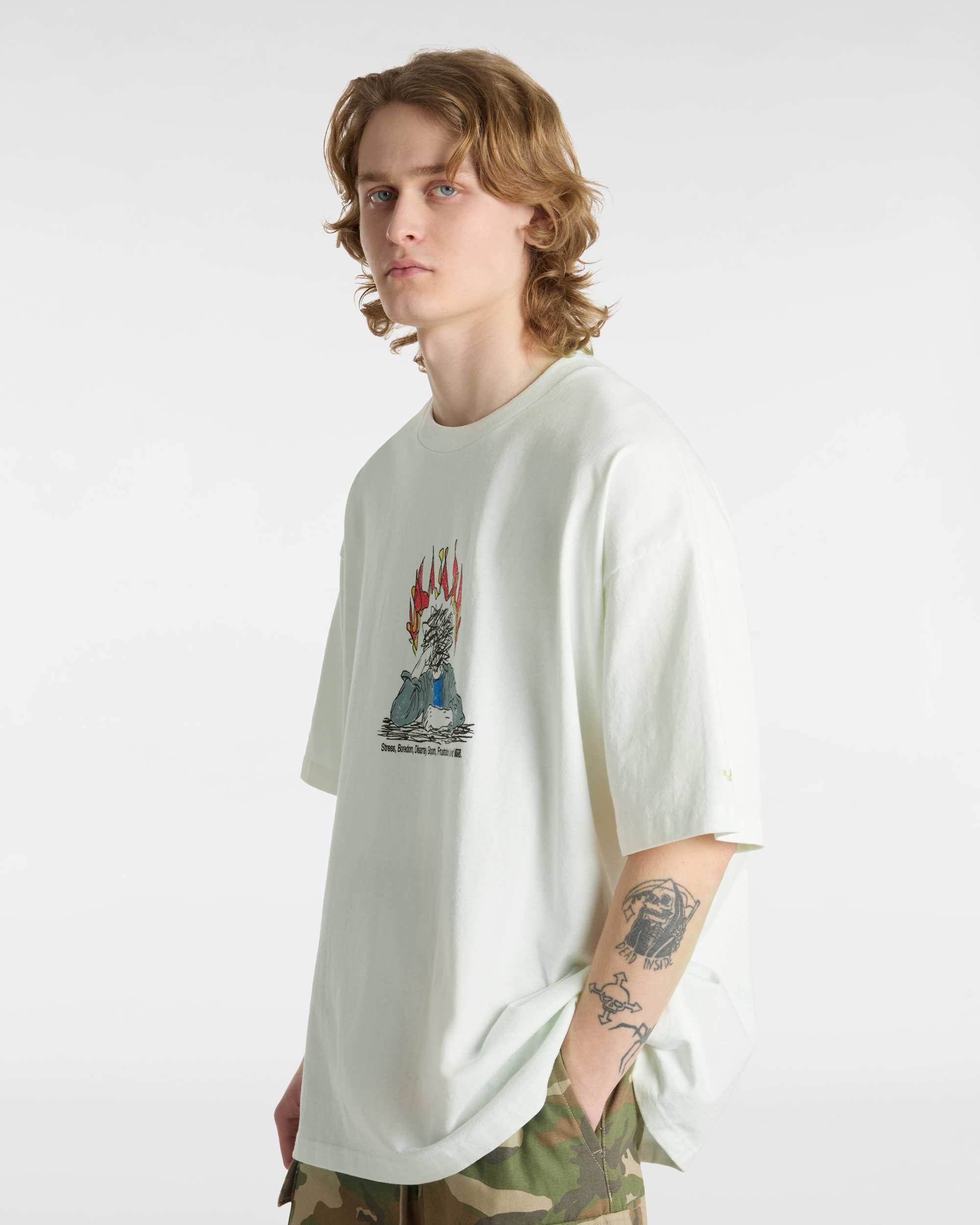 Tshirt Skate Thinking VANS Blanc ALT2