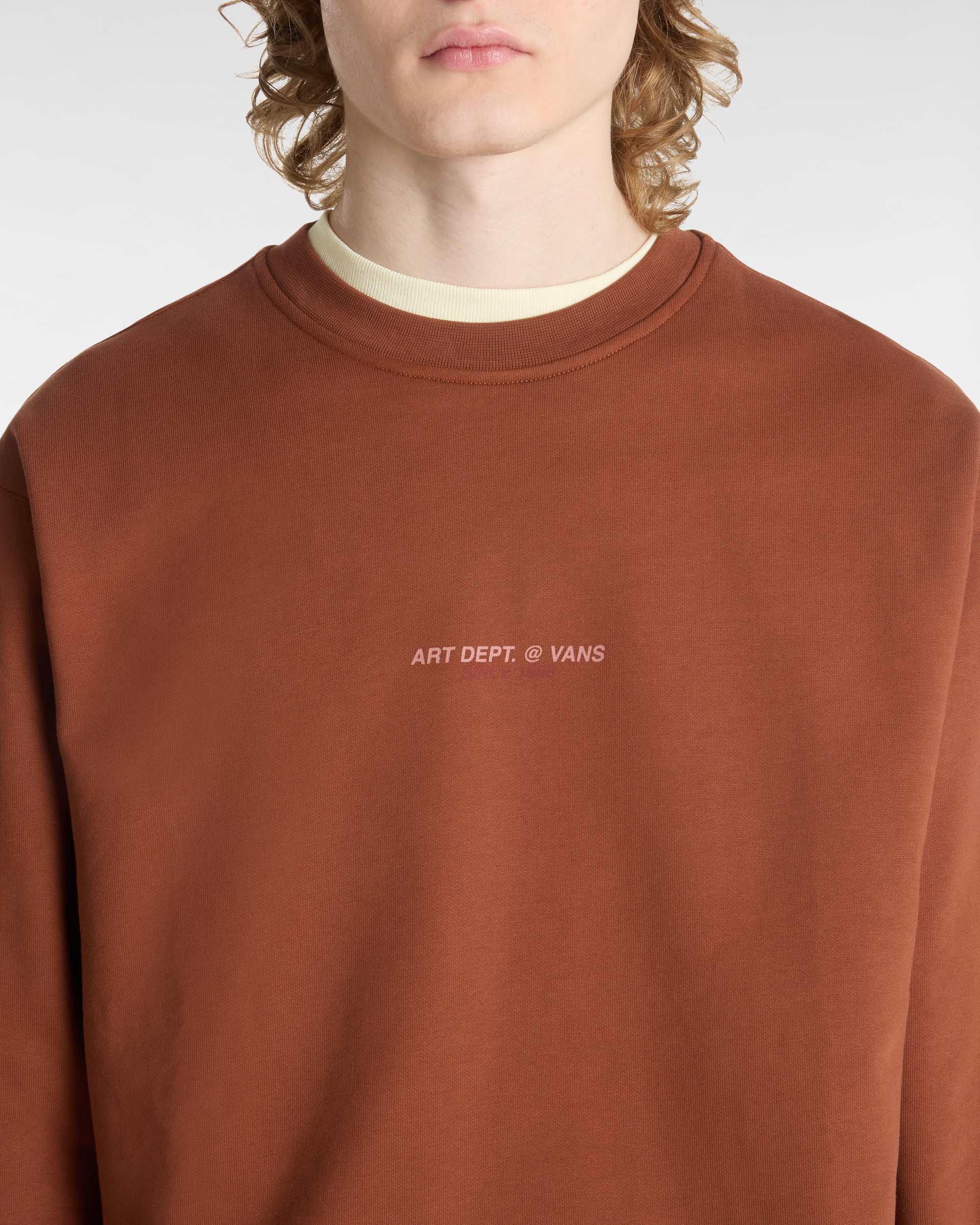 Sweat ras du cou Art Dept VANS Marron ALT6