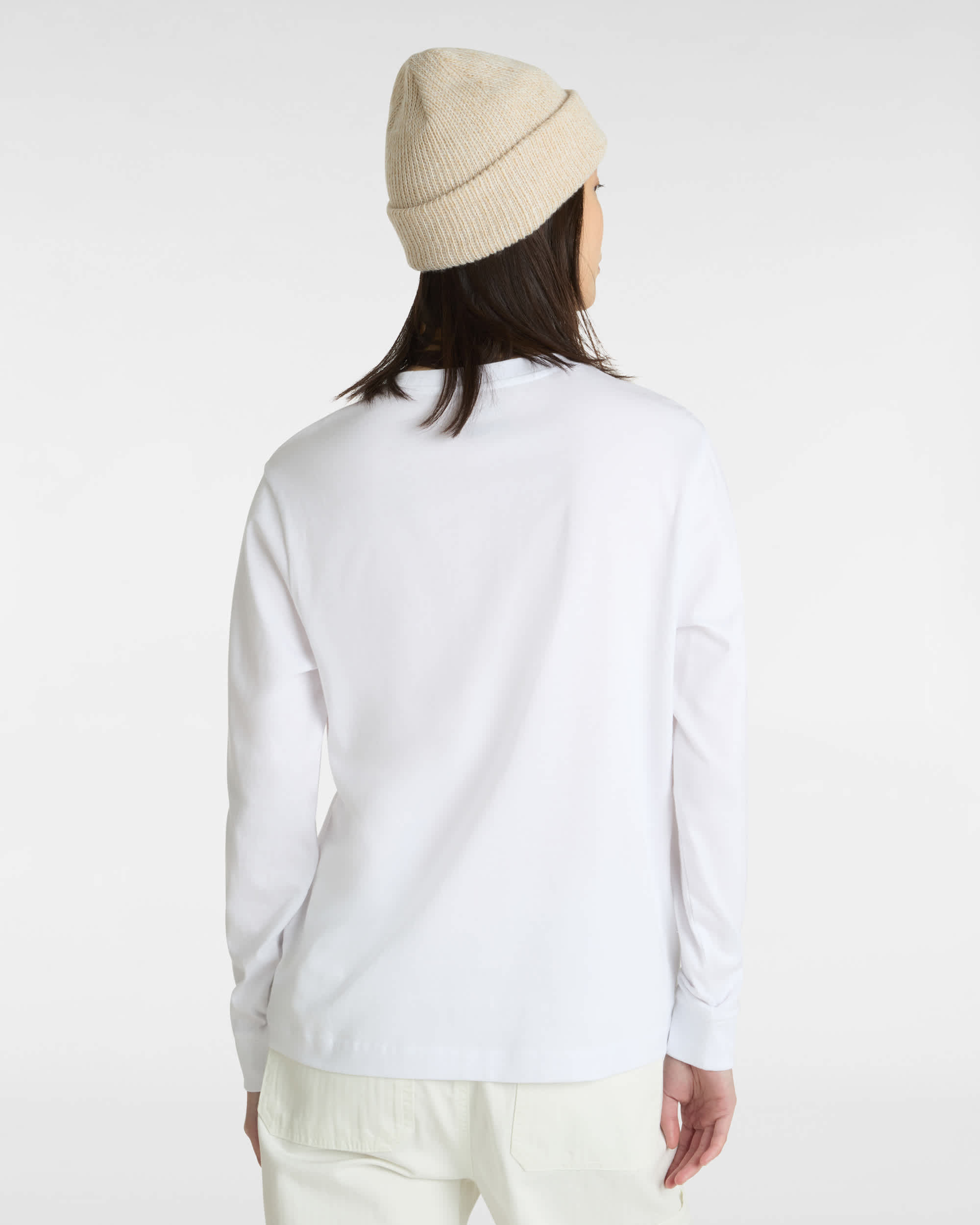 Flying V Classic Tee met lange mouwen VANS Wit ALT3