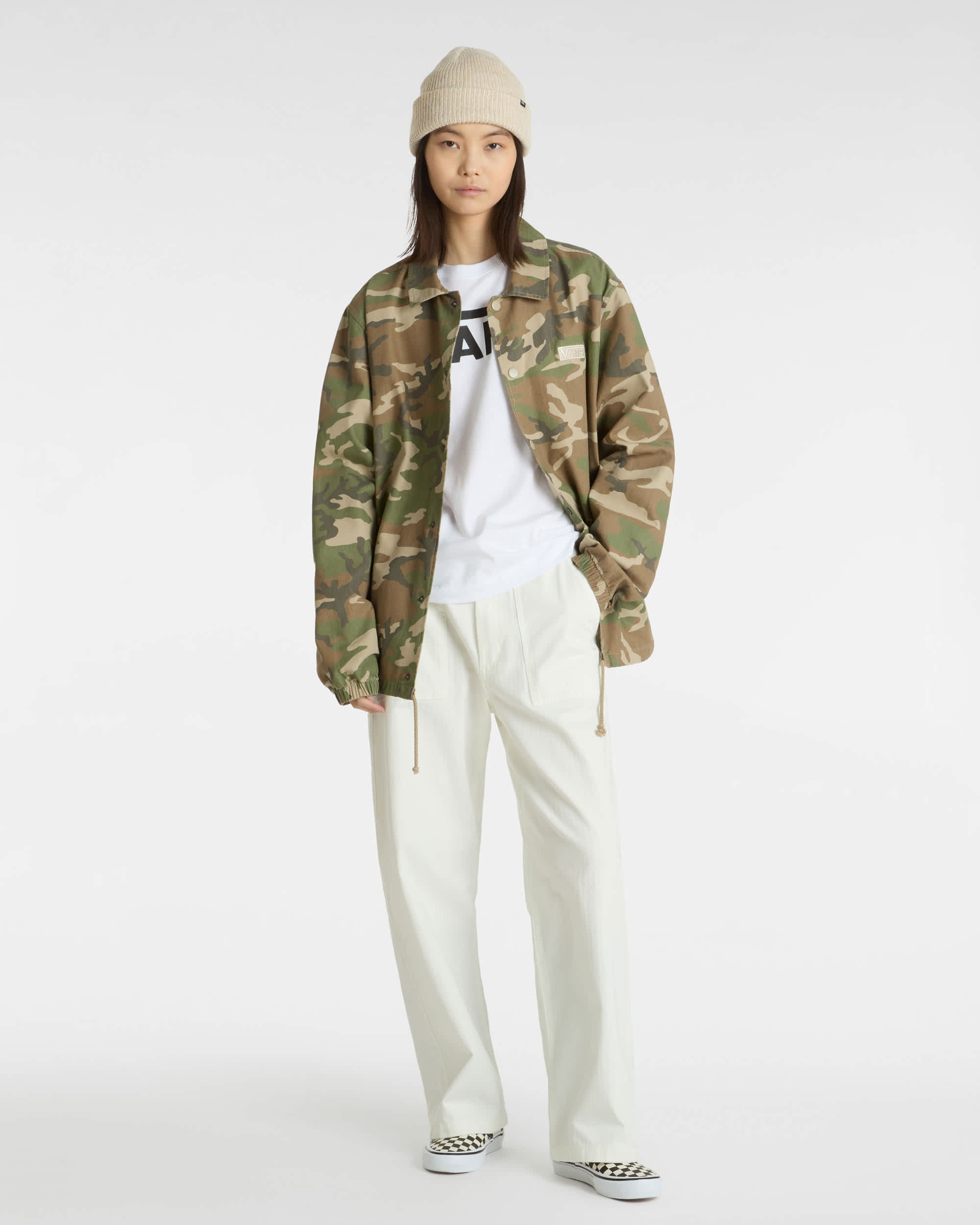 Flying V Classic Tee met lange mouwen VANS Wit ALT5