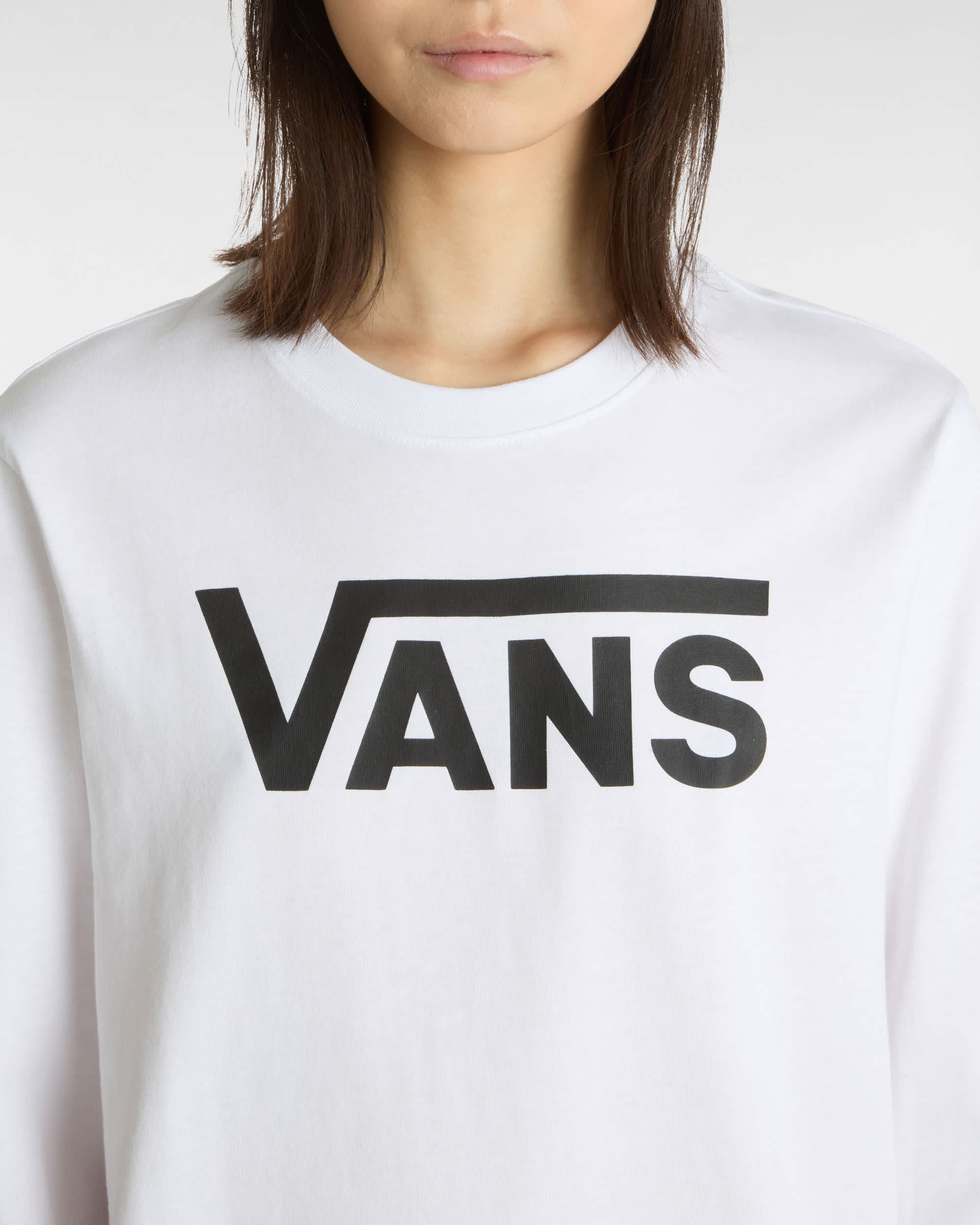 Flying V Classic Tee met lange mouwen VANS Wit ALT6