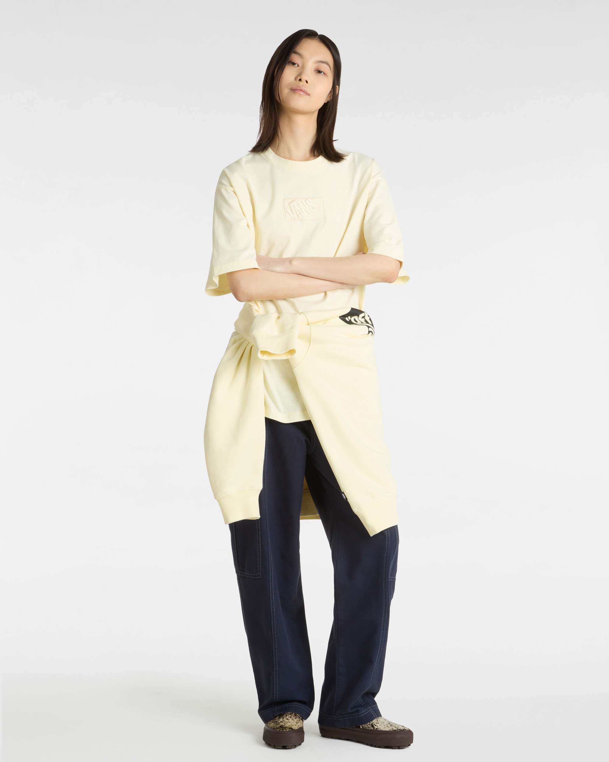 Canvas Sidewalk Hose VANS Blau ALT5