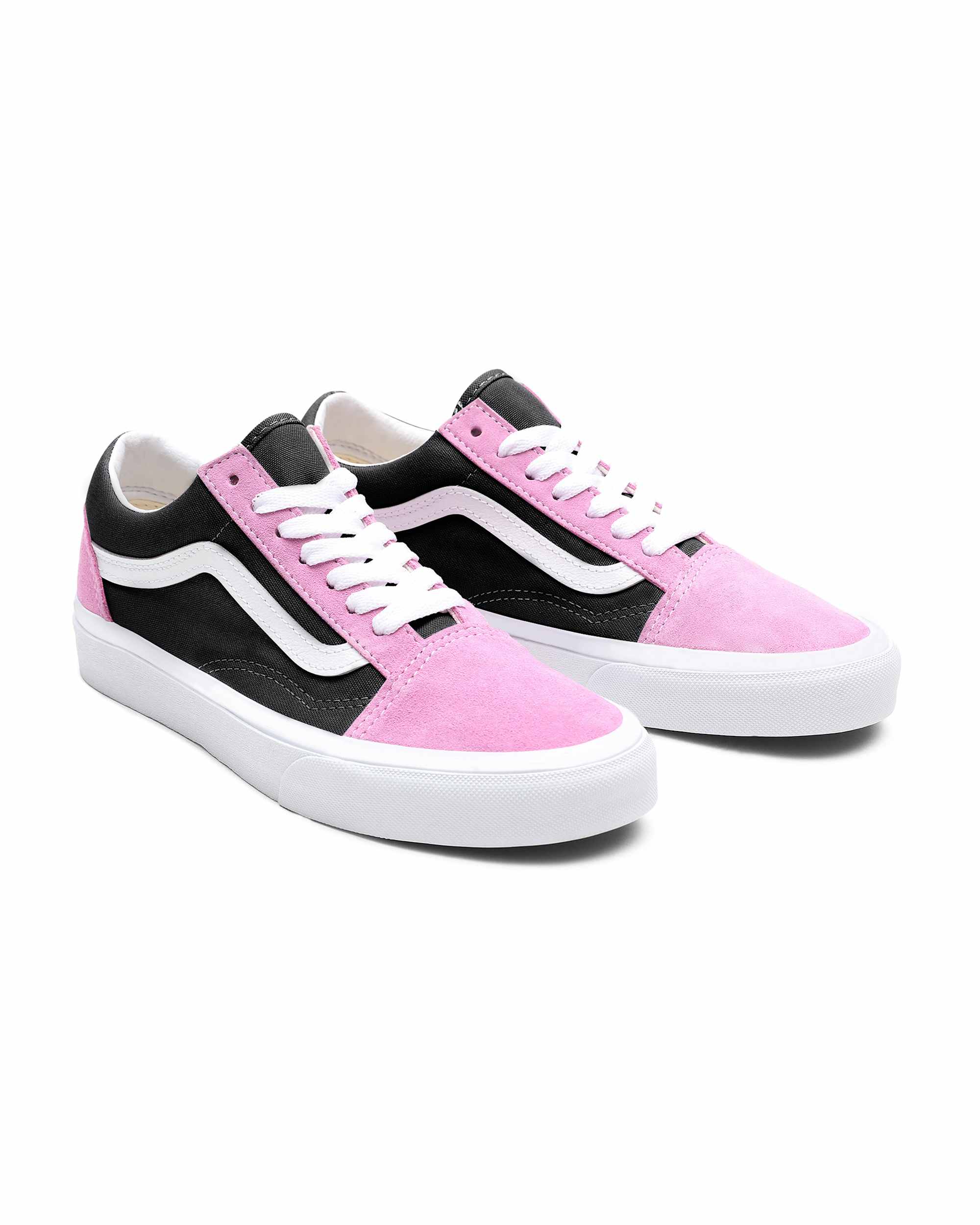 Personalisierbare Color Block Old Skool VANS SchwarzRosa HERO