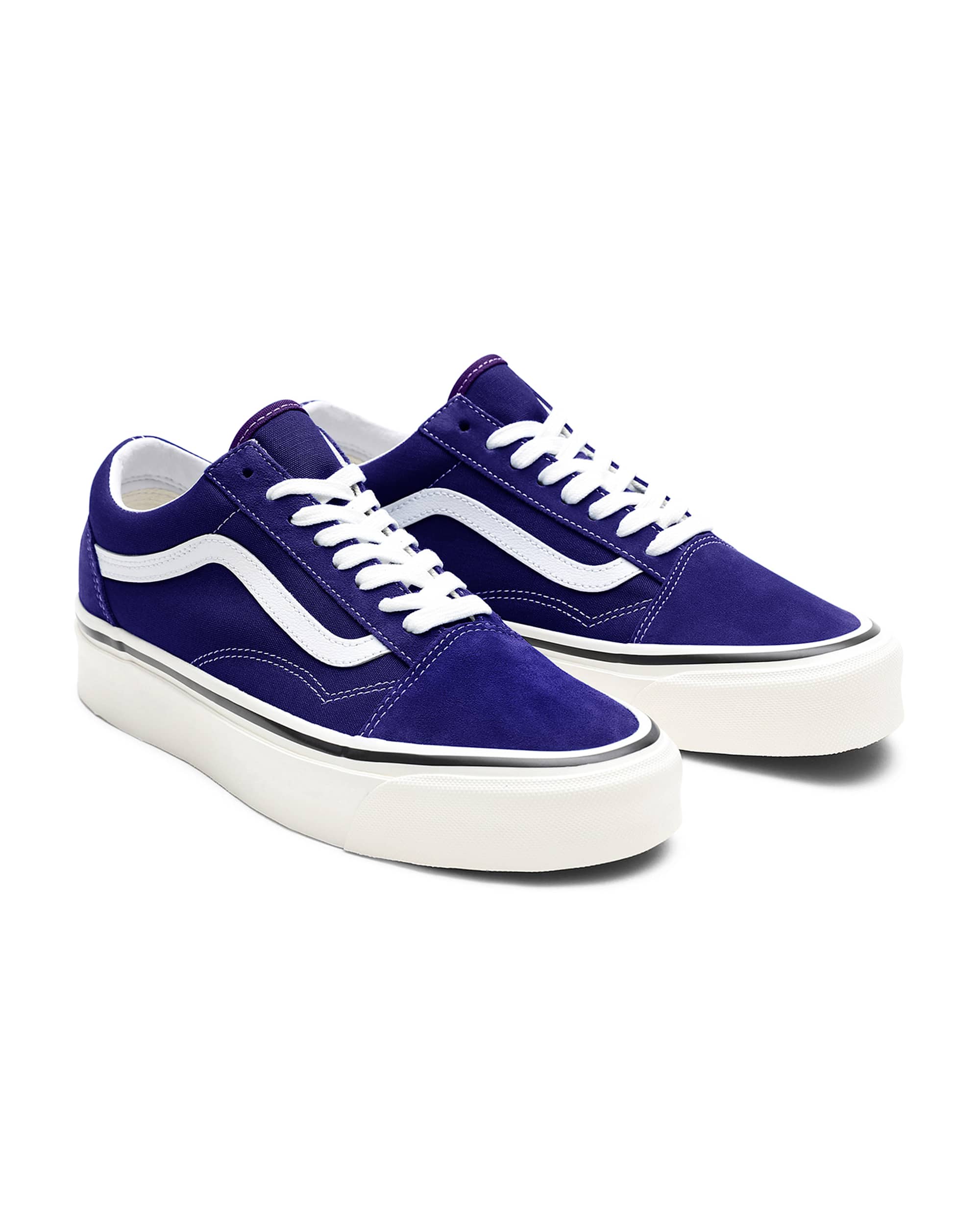 Personalisierbare Suede Old Skool Platform VANS Violett HERO