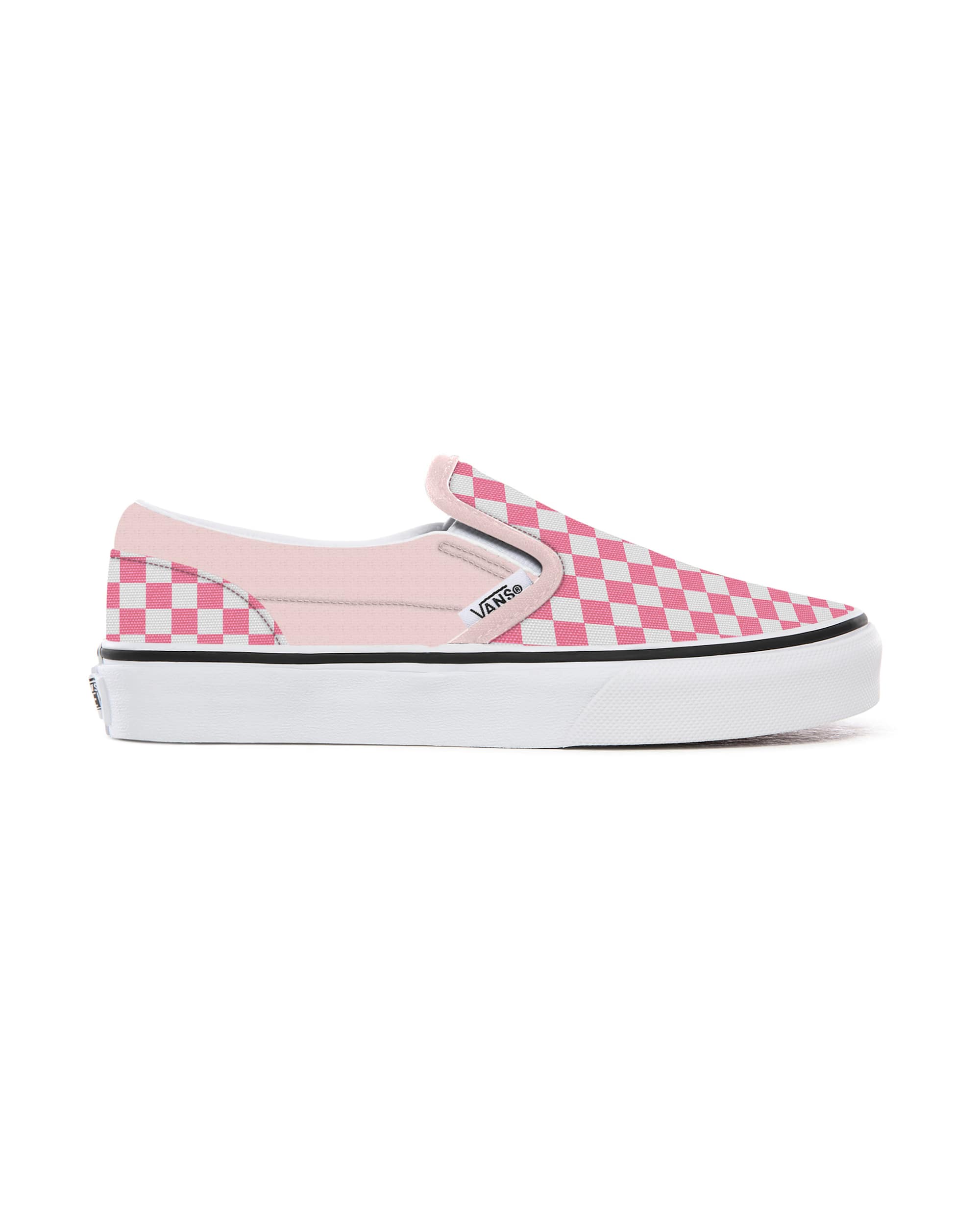 Personalisierbare Pink Checkerboard SlipOn VANS Rosa ALT1