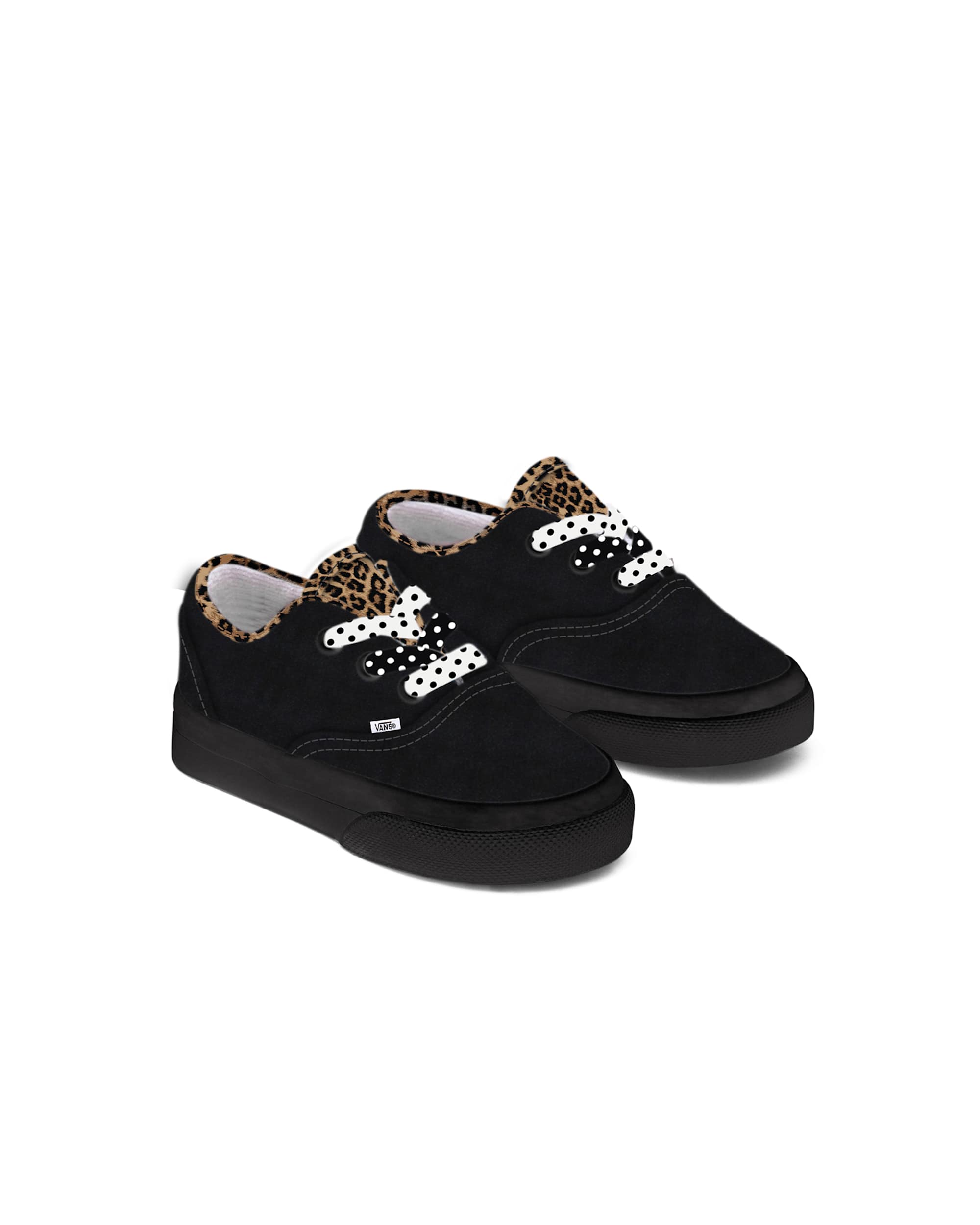 Kleinkinder Personalisierbare Black Leopard Authentic Schuhe 14 Jahre VANS Schwarz HERO