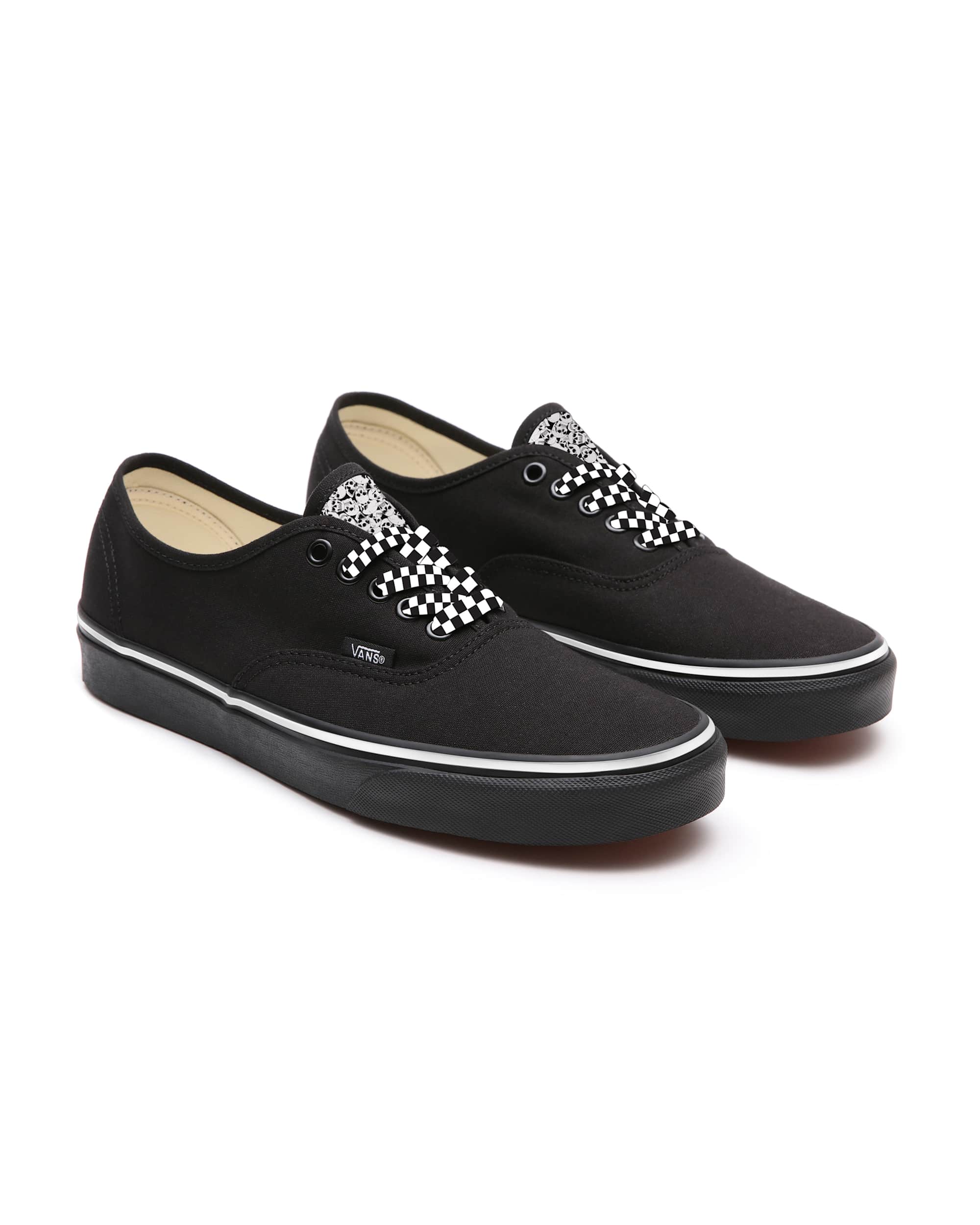 Personalisierbare Skulls Authentic VANS Schwarz HERO