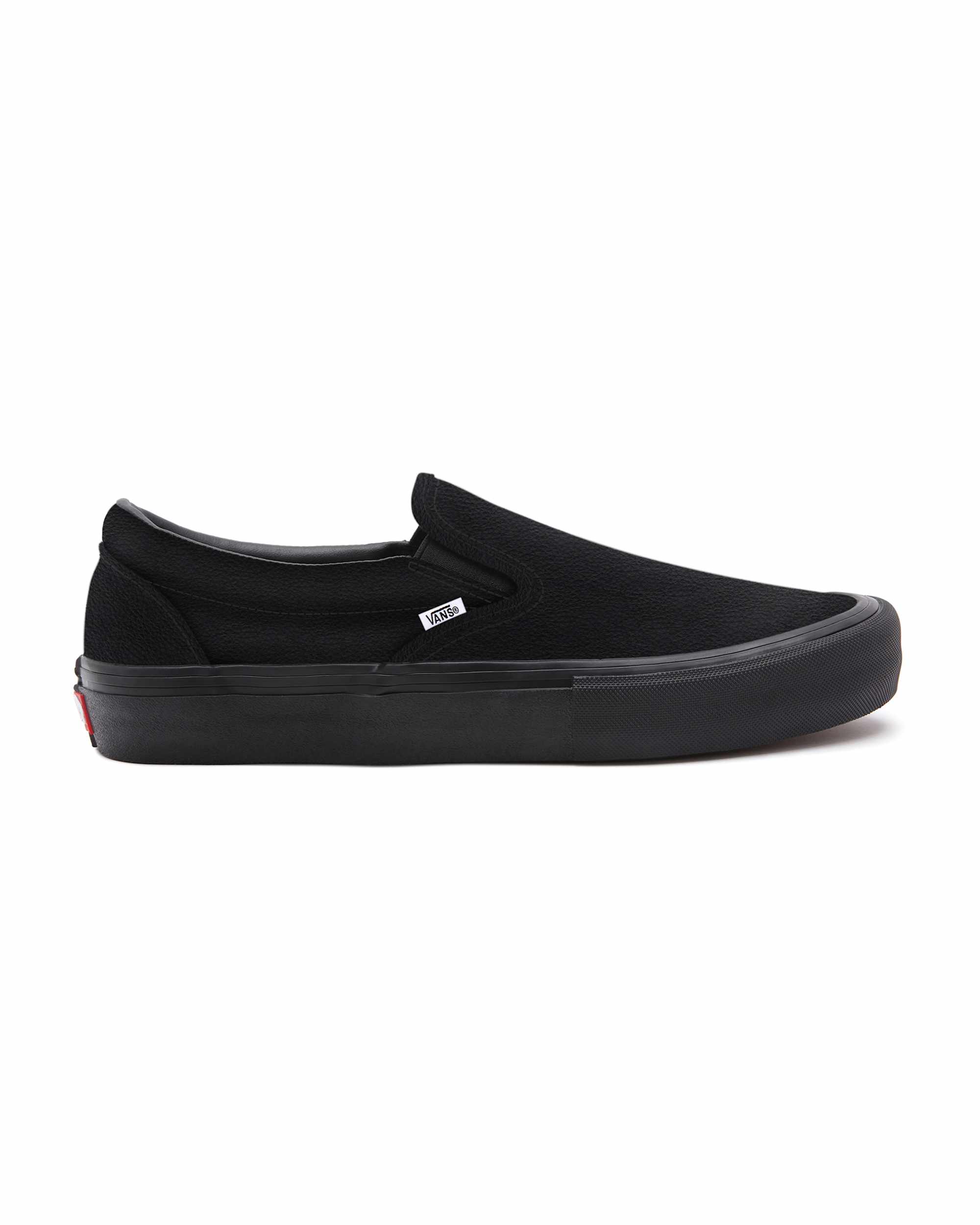 Personalisierbare Total Black Leather SlipOn VANS Schwarz ALT1