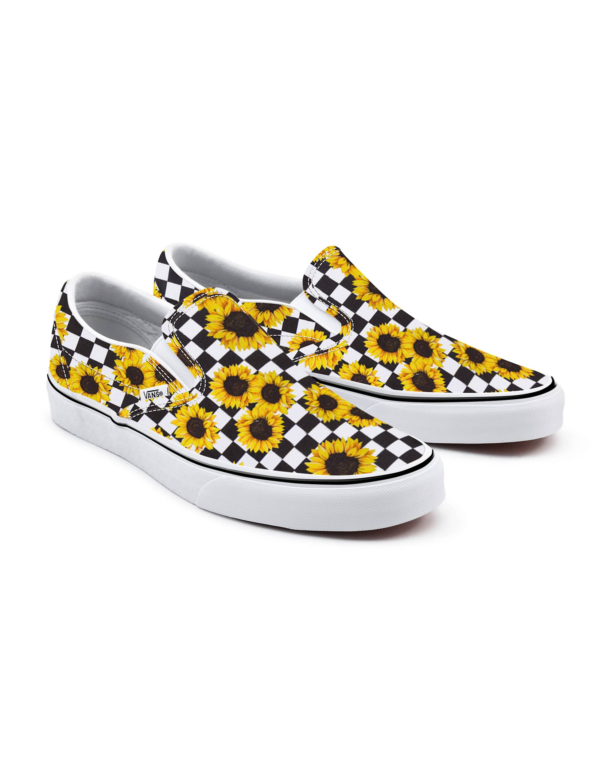 Personalisierbare Sunflowers SlipOn mit weiter Passform VANS Gelb HERO