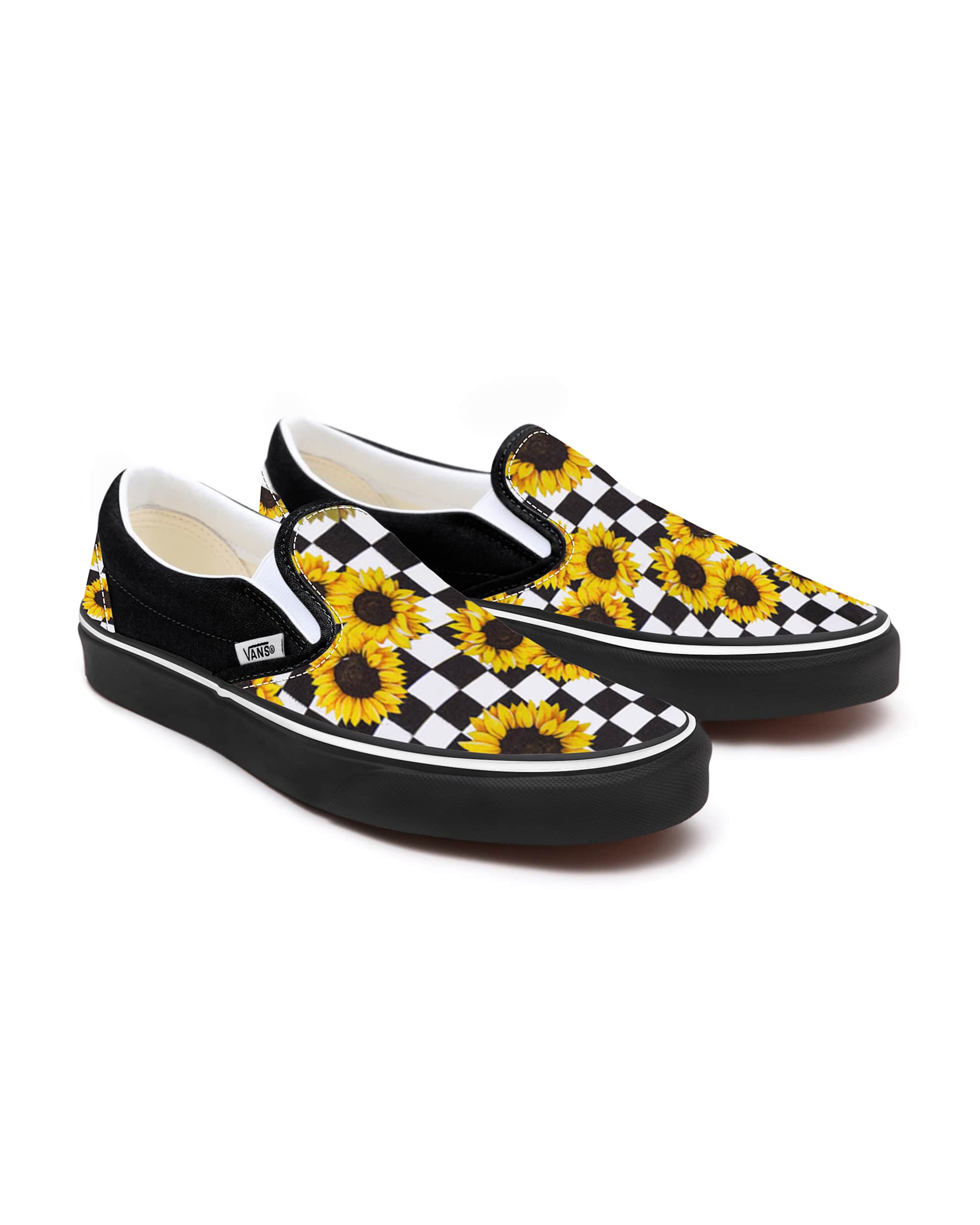 Personalisierbare Sunflowers SlipOn mit weiter Passform VANS Gelb HERO