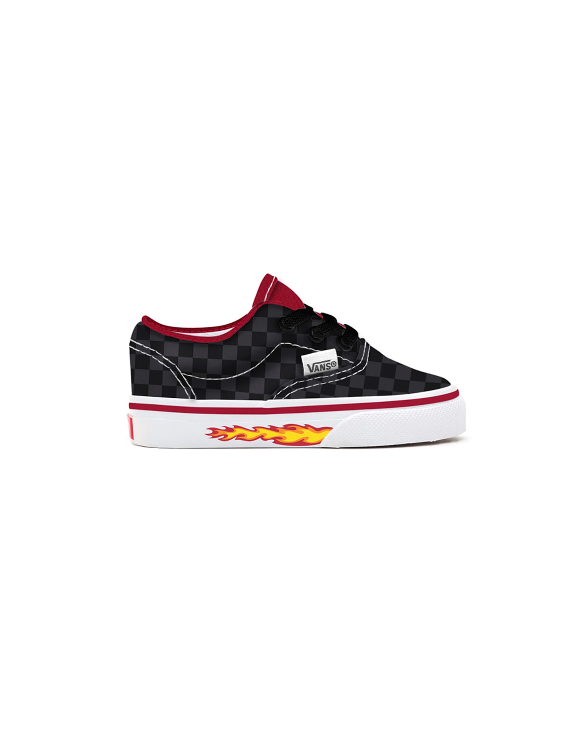 Kleinkinder Personalisierbare Checkerboard Flame Authentic Schuhe 14 Jahre VANS Schwarz ALT1