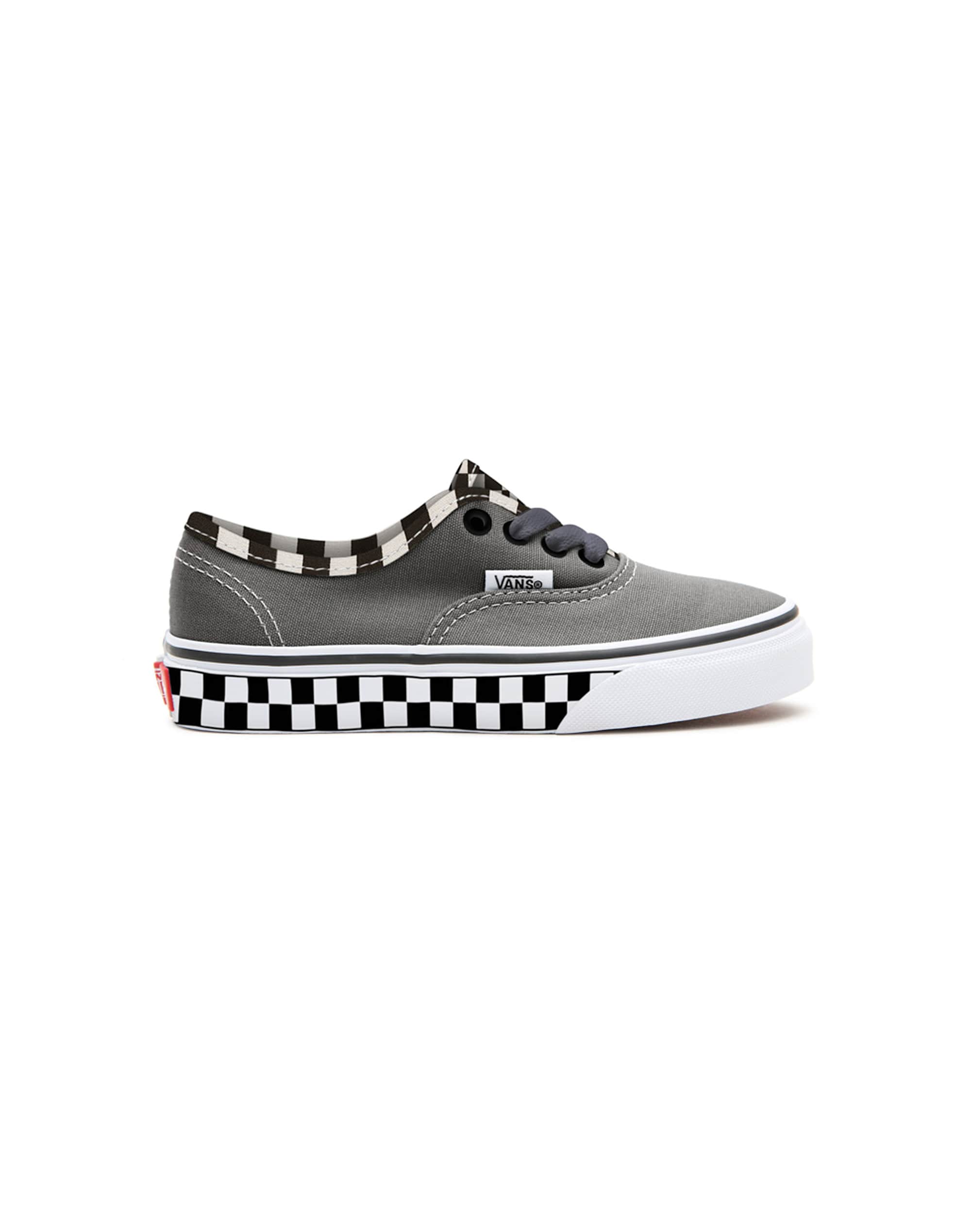 Kinder Personalisierbare Suede Checkerboard Authentic Schuhe 48 Jahre VANS Grau ALT1