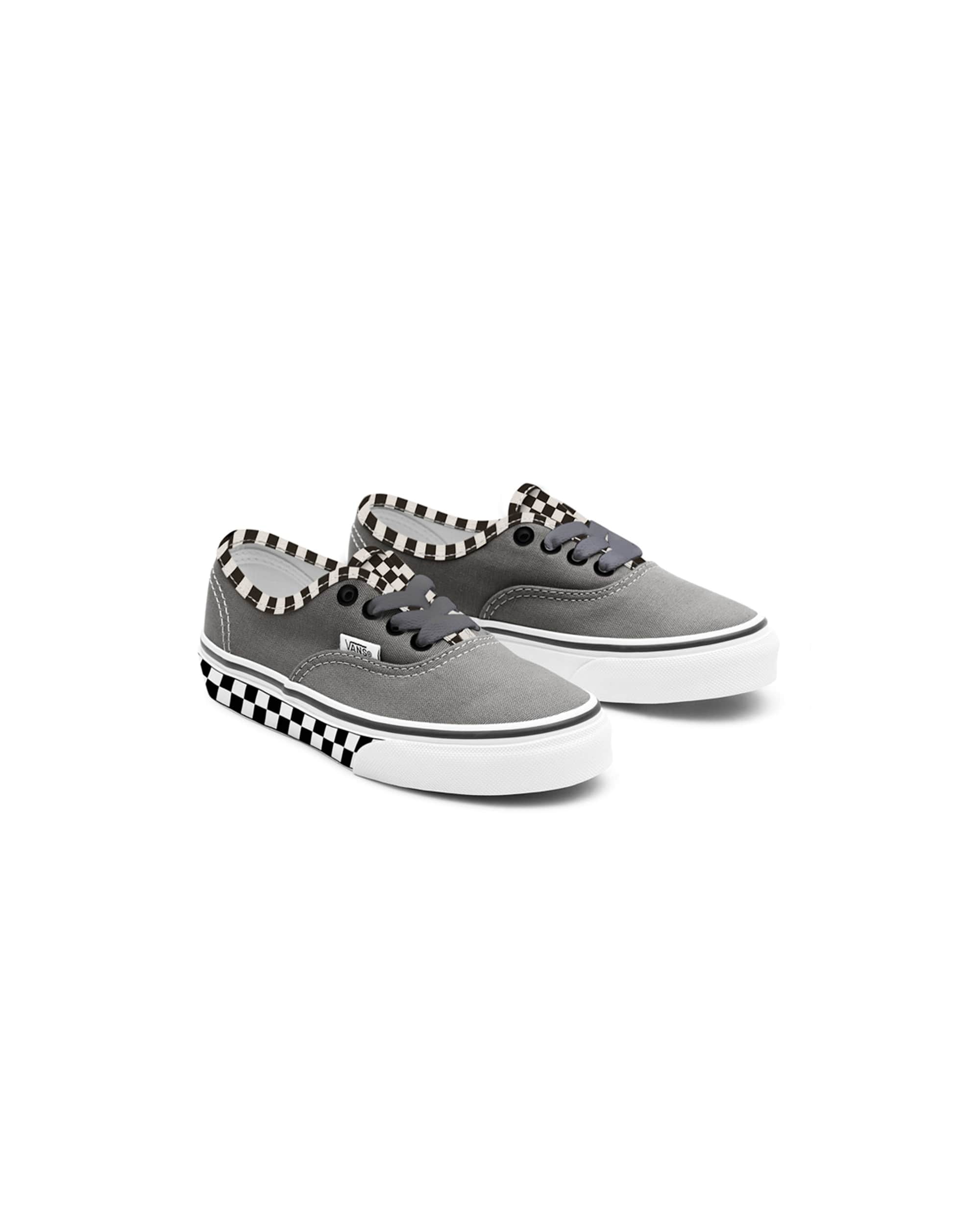 Kinder Personalisierbare Suede Checkerboard Authentic Schuhe 48 Jahre VANS Grau HERO