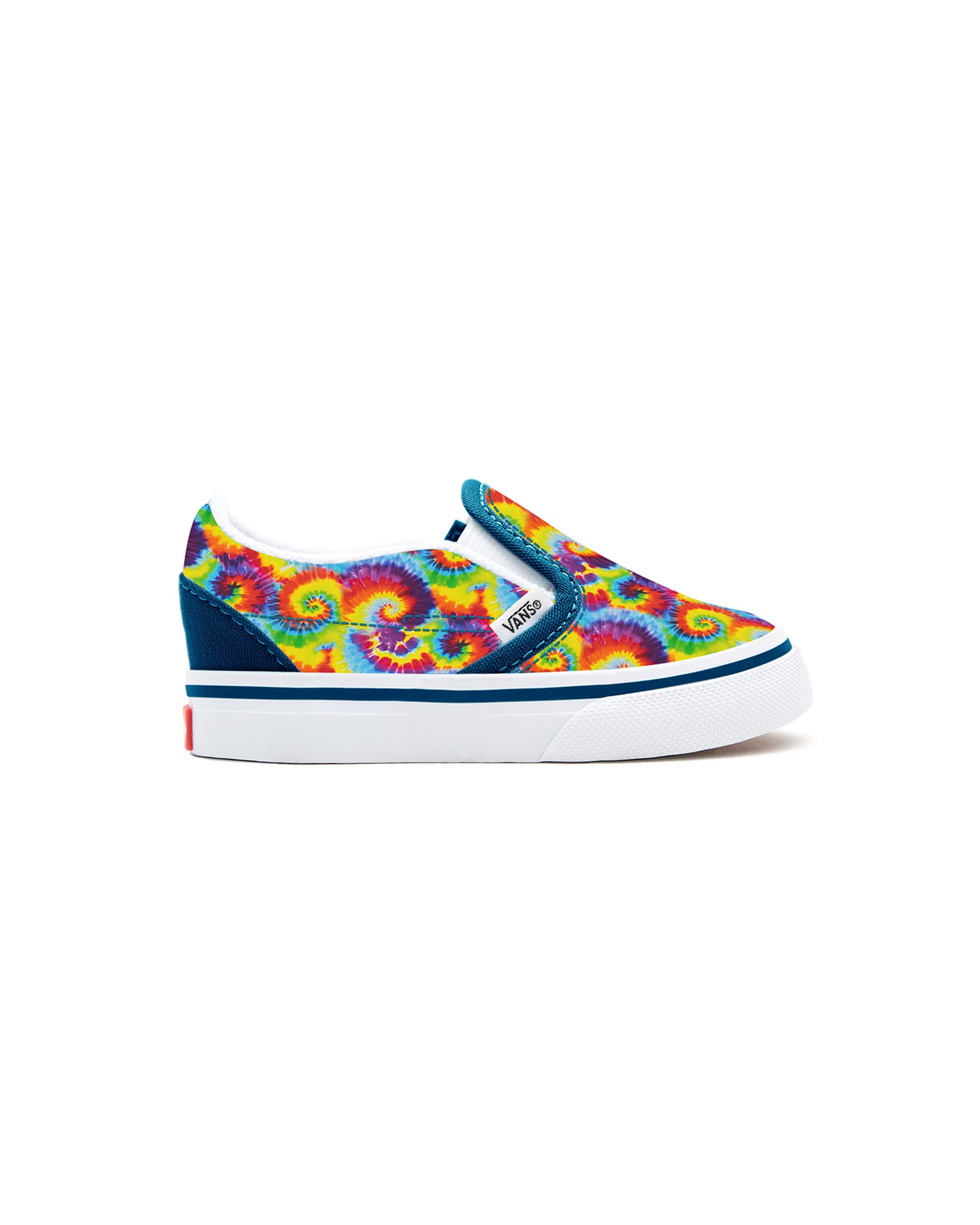 Kleinkinder Personalisierbare Rainbow Tie Dye SlipOn Schuhe 14 Jahre VANS Multicolour ALT1