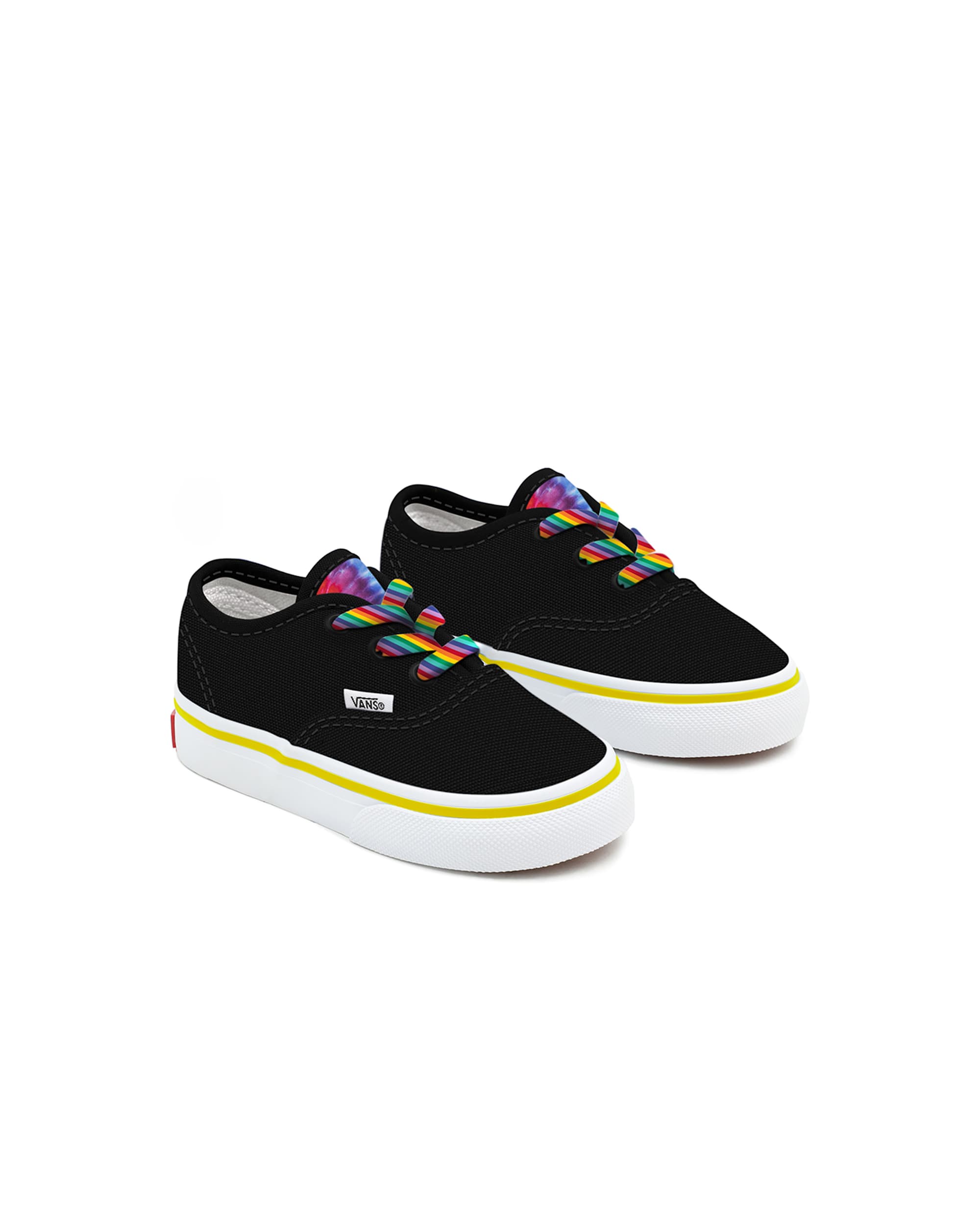 Kleinkinder Personalisierbare Rainbow Tie Dye Authentic Schuhe 14 Jahre VANS Schwarz HERO