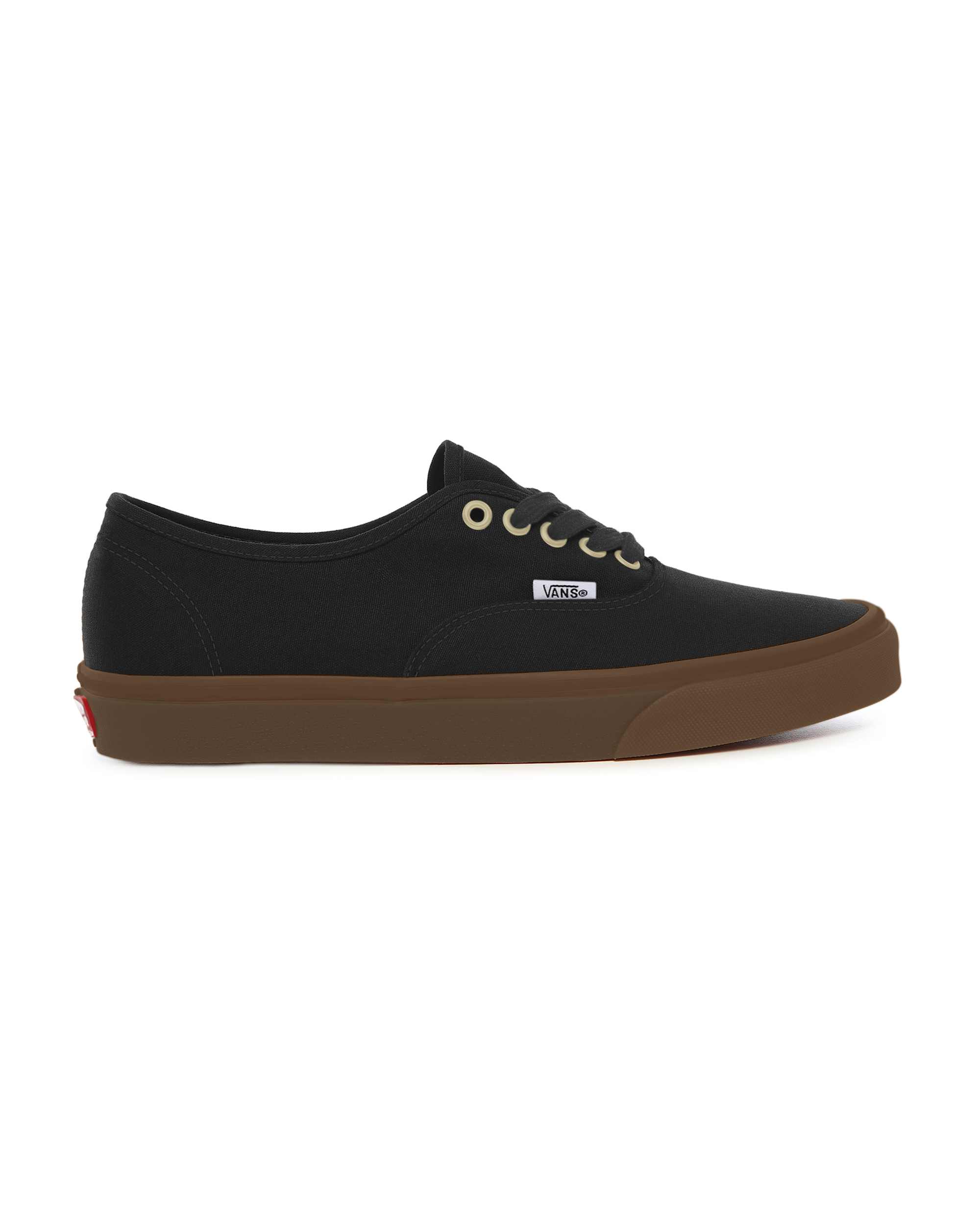 Personalisierbare Total Black Gum Sole Authentic mit breiter Passform VANS Schwarz ALT1