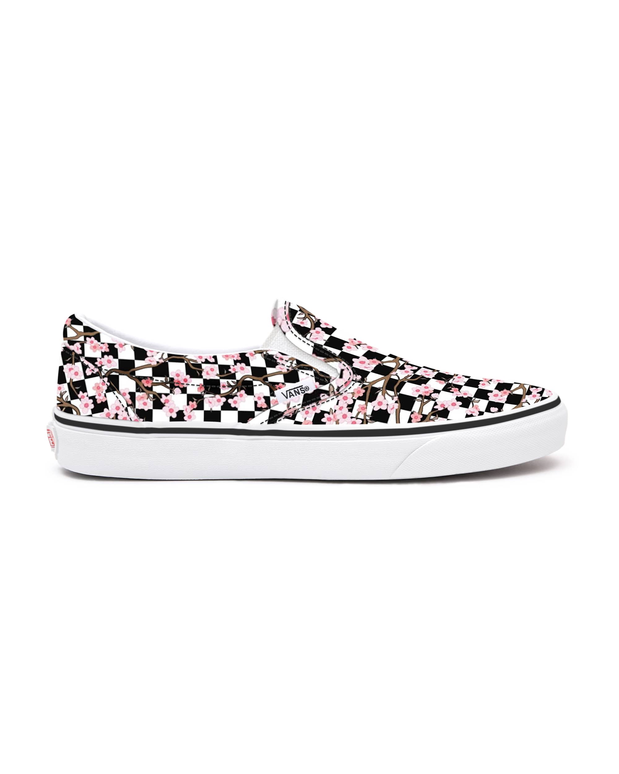 Personalisierbare Cherry Blossom Checkerboard SlipOn VANS Multicolour ALT1