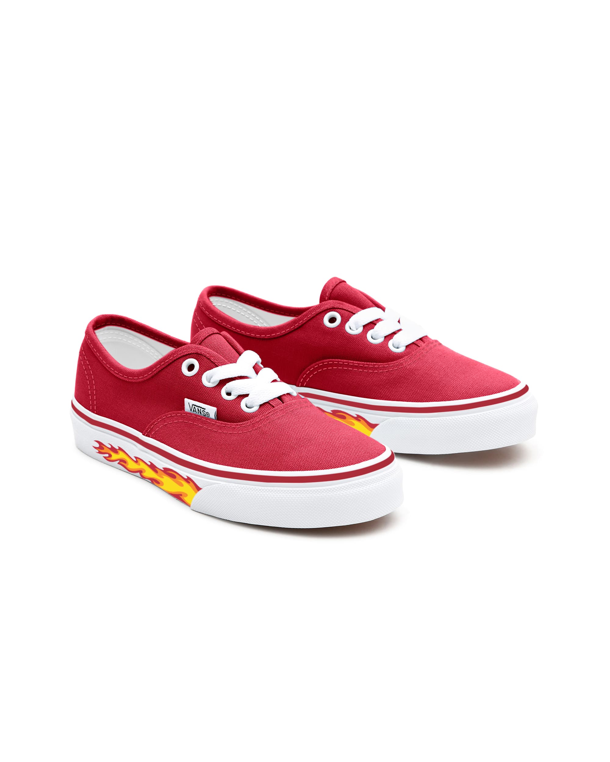 Kinder Personalisierbare Flame Red Authentic Schuhe 48 Jahre VANS Rot HERO