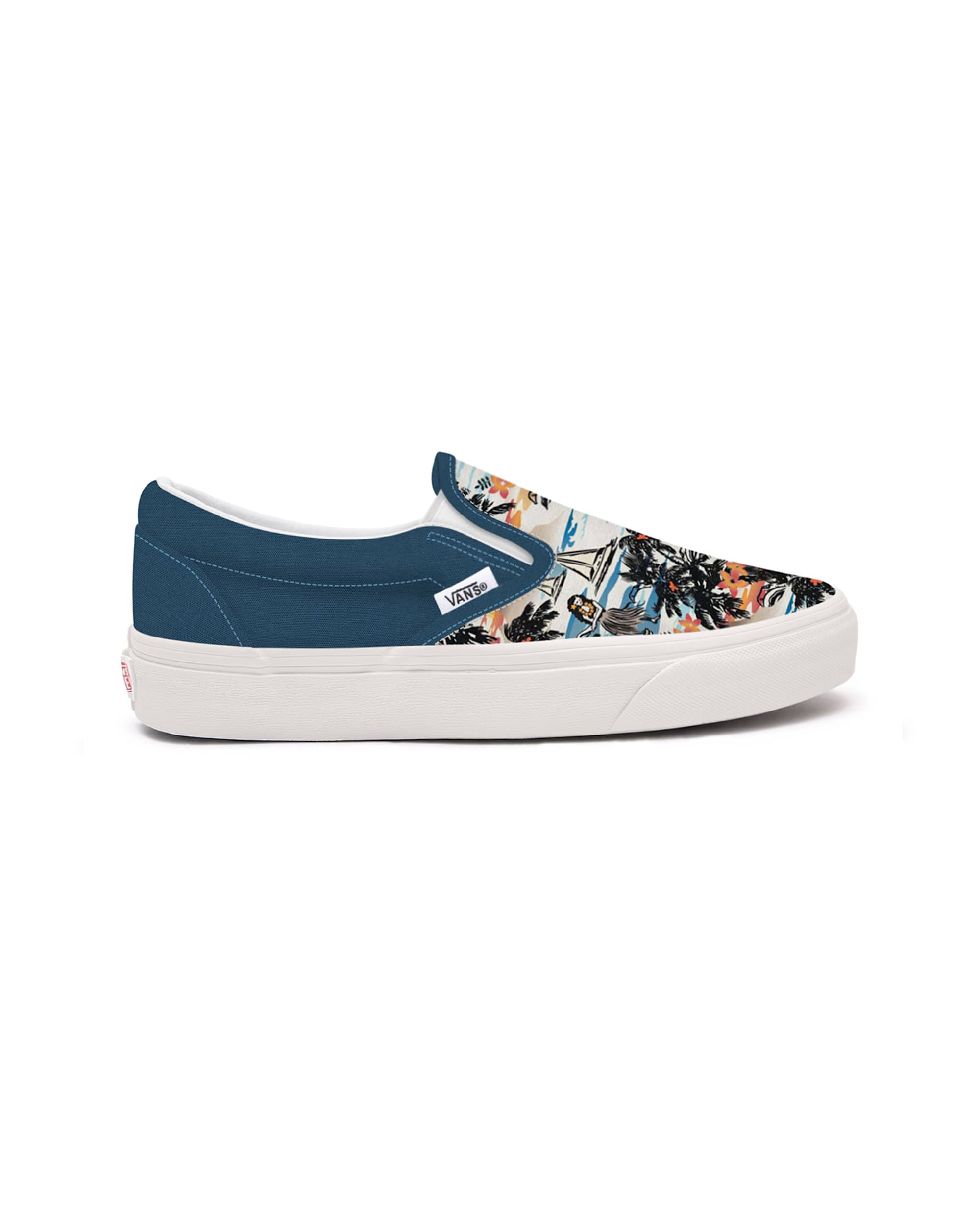 Kinder Personalisierbare Aloha SlipOn 48 Jahre VANS Blau ALT1