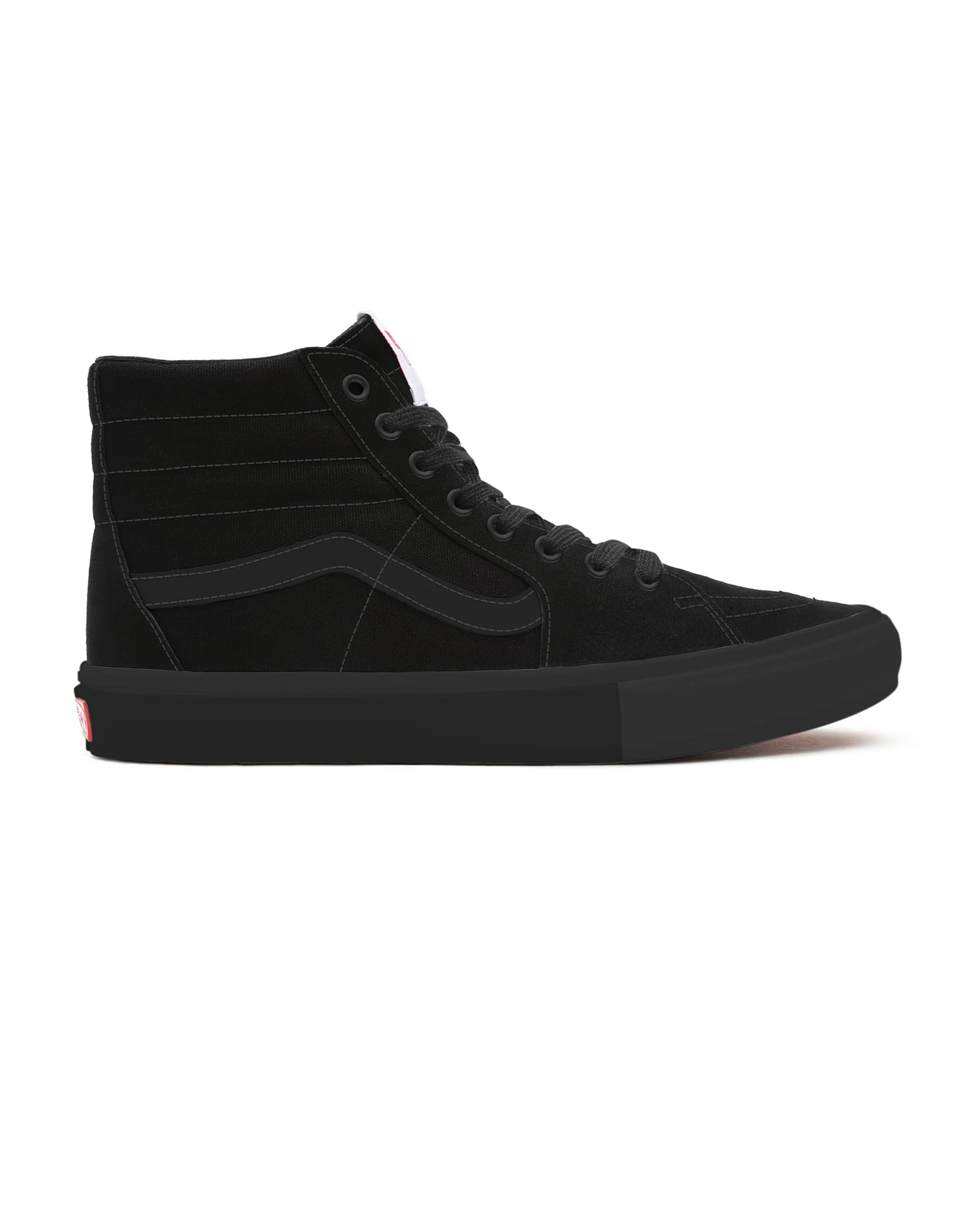 Personalisierbare Total Black Canvas Sk8Hi mit breiter passform VANS Schwarz ALT1