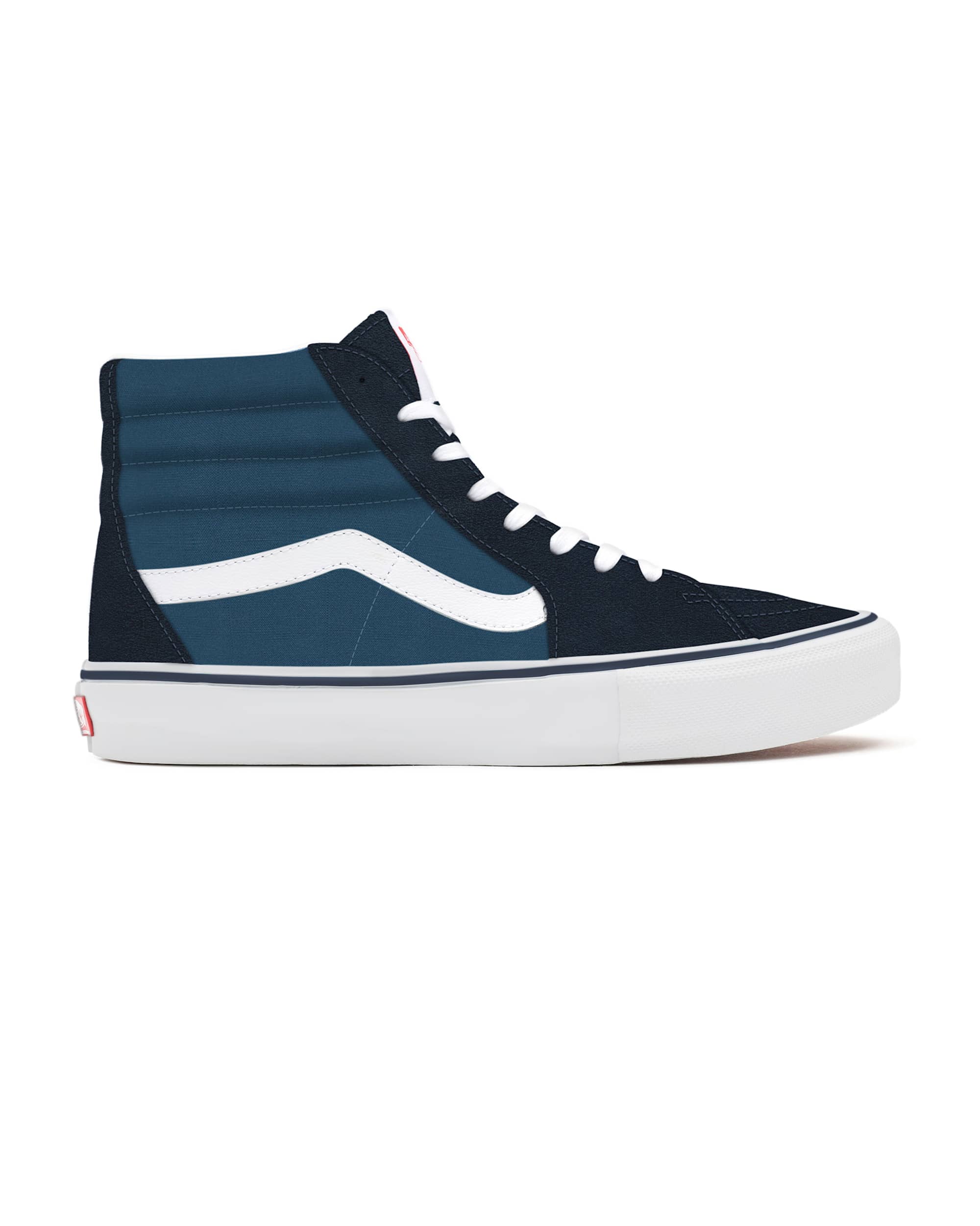 Personalisierbare Navy Sk8Hi mit breiter passform VANS Blau ALT1