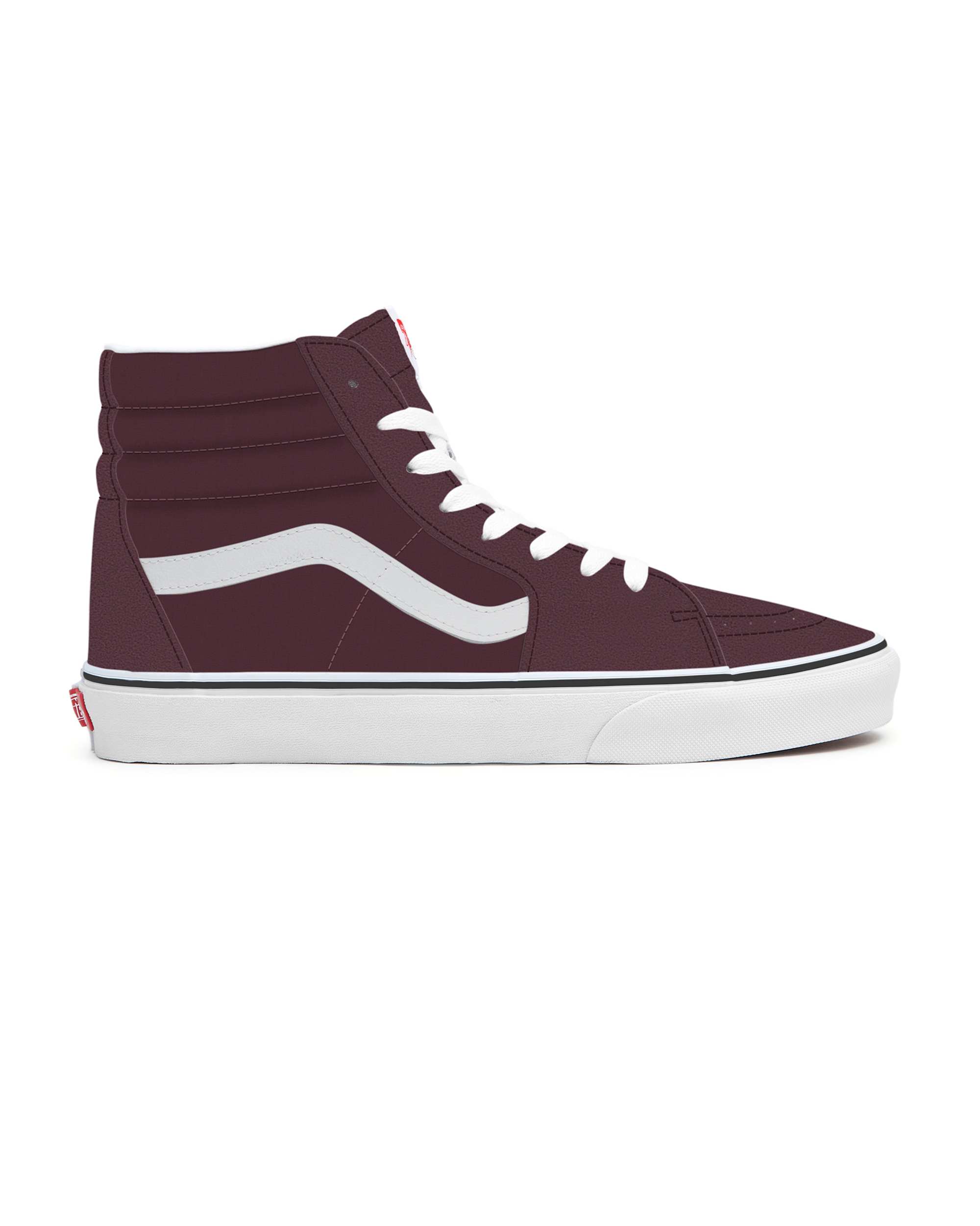 Personalisierbare Port Royale Sk8Hi mit breiter passform VANS Rot ALT1