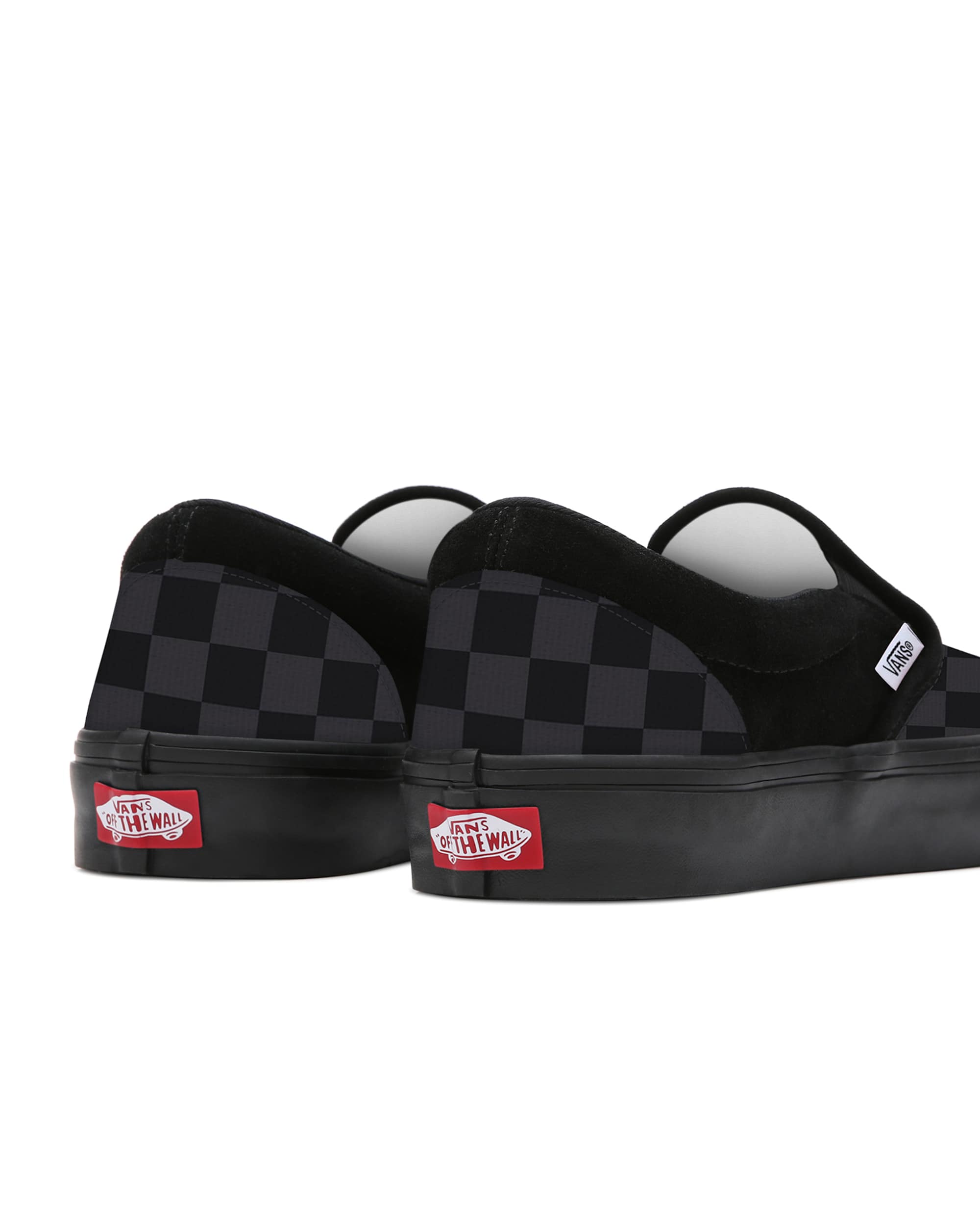 Kinder Personalisierbare Total Black Checkerboard SlipOn 48 Jahre VANS Schwarz ALT2