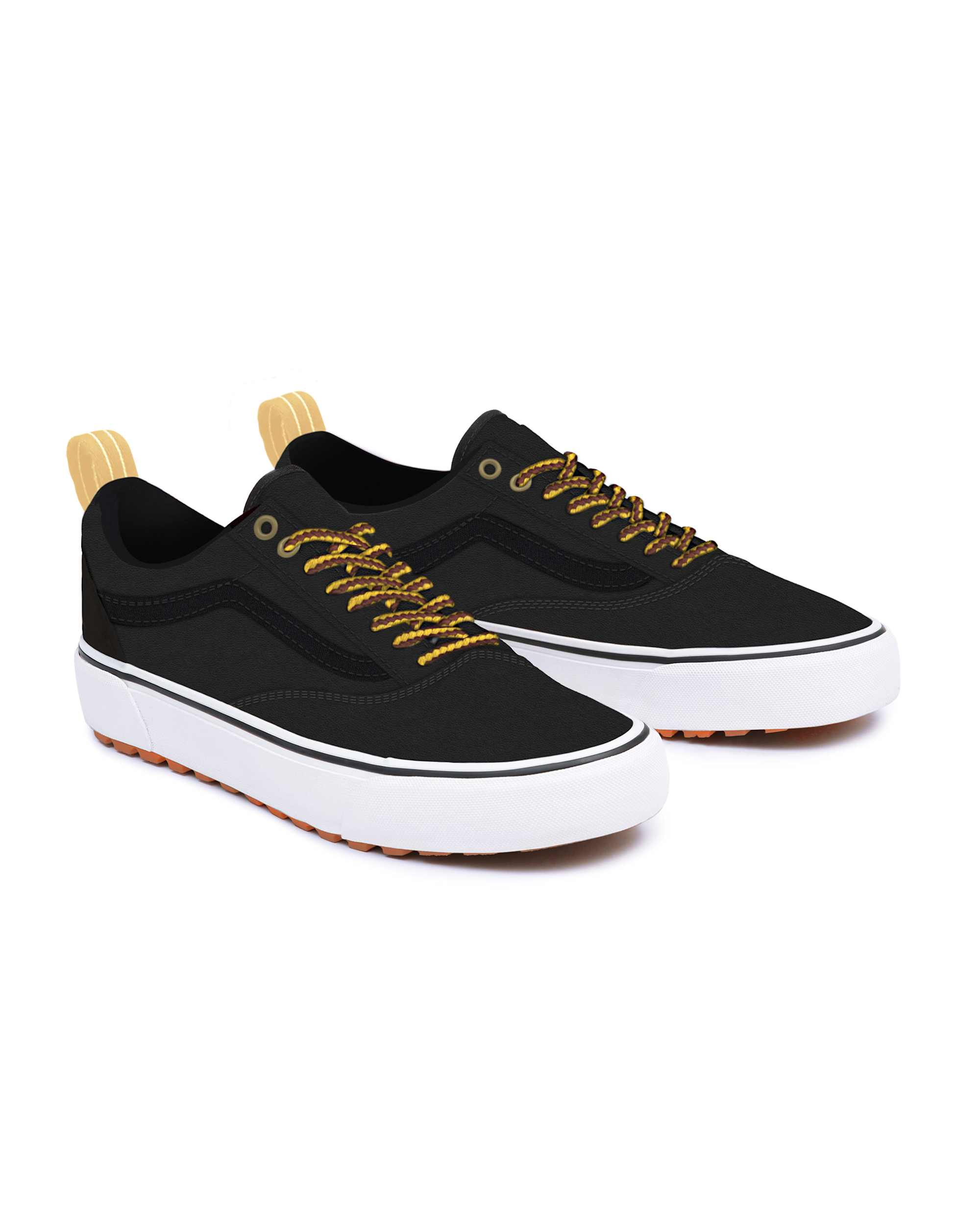 Personalisierbare Water Repellent Suede Black Old Skool MTE VANS Schwarz HERO