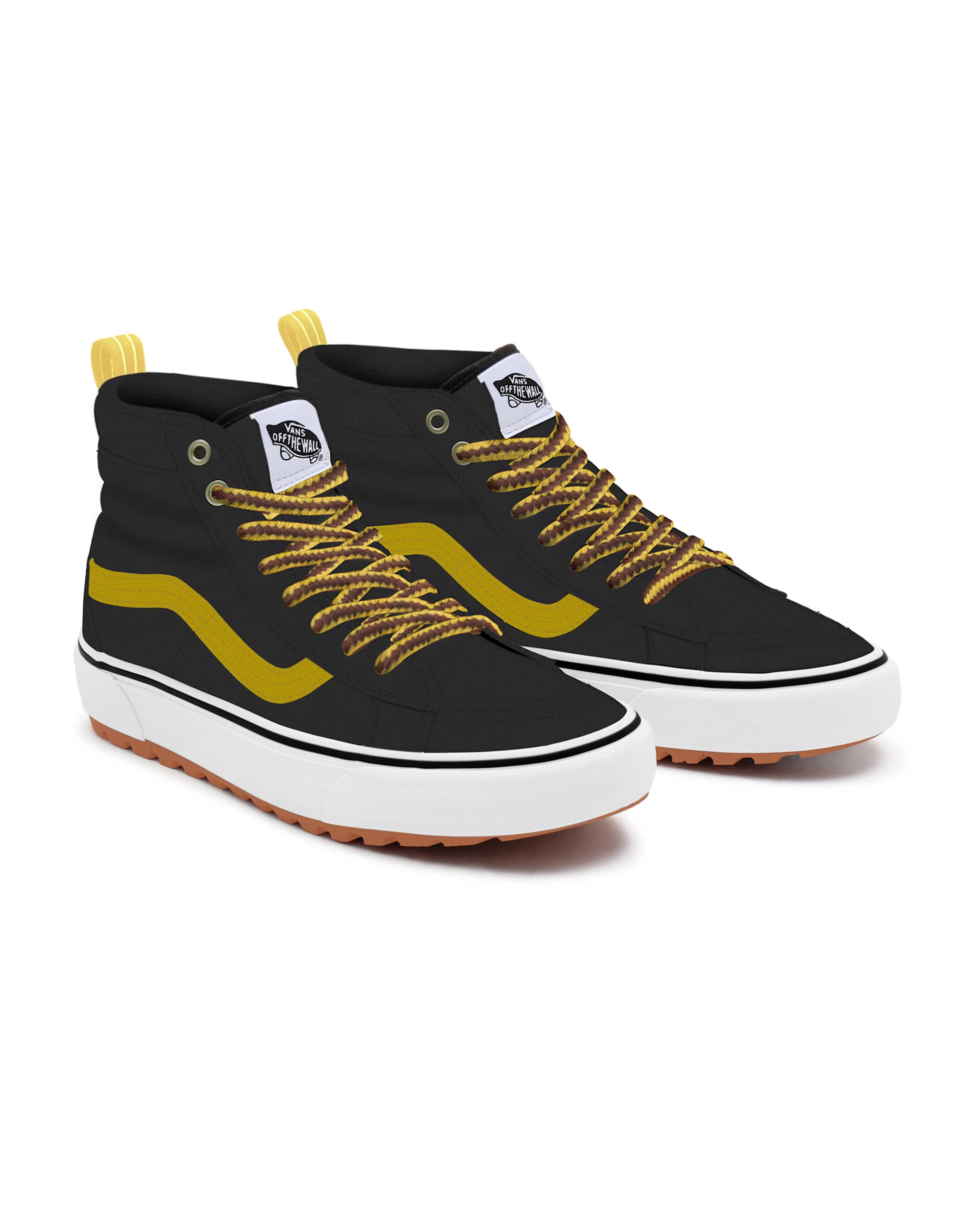 Personalisierbare Water Repellent Suede Black Sk8Hi MTE VANS Schwarz HERO