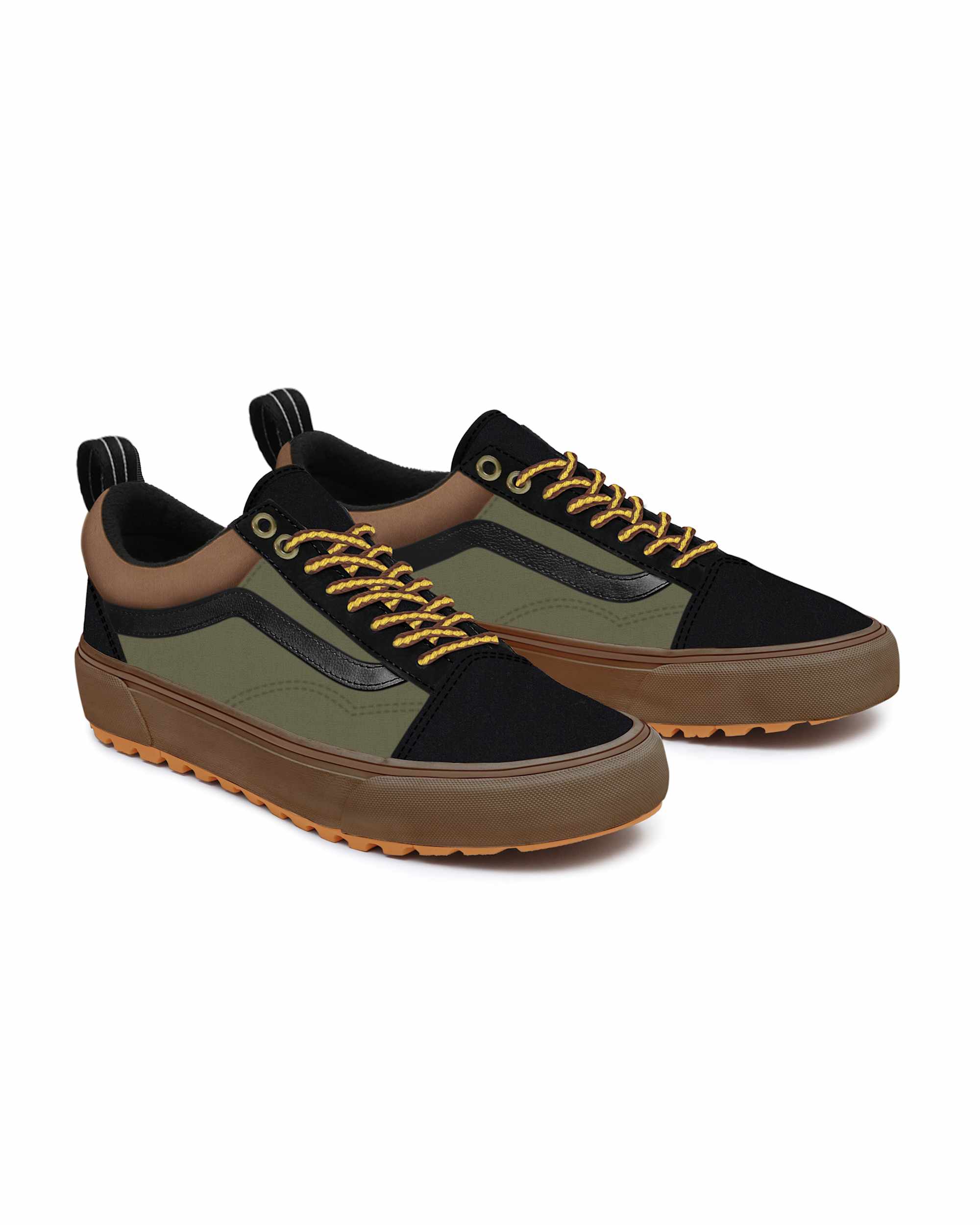 Personalisierbare Water Repellent Suede Winter Moss Old Skool MTE VANS Grn HERO