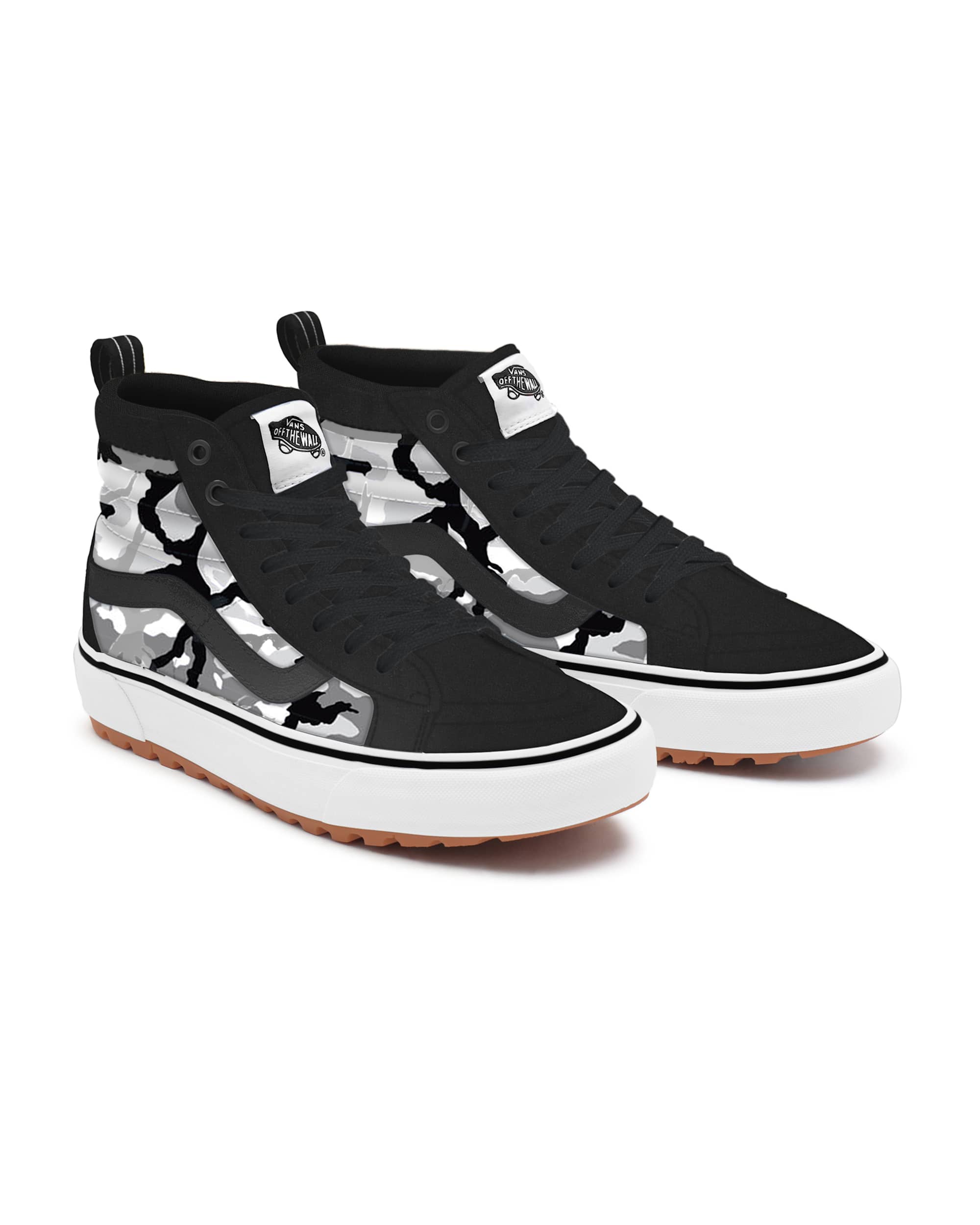 Personalisierbare Camo BlackGrey Sk8Hi MTE VANS Schwarz HERO