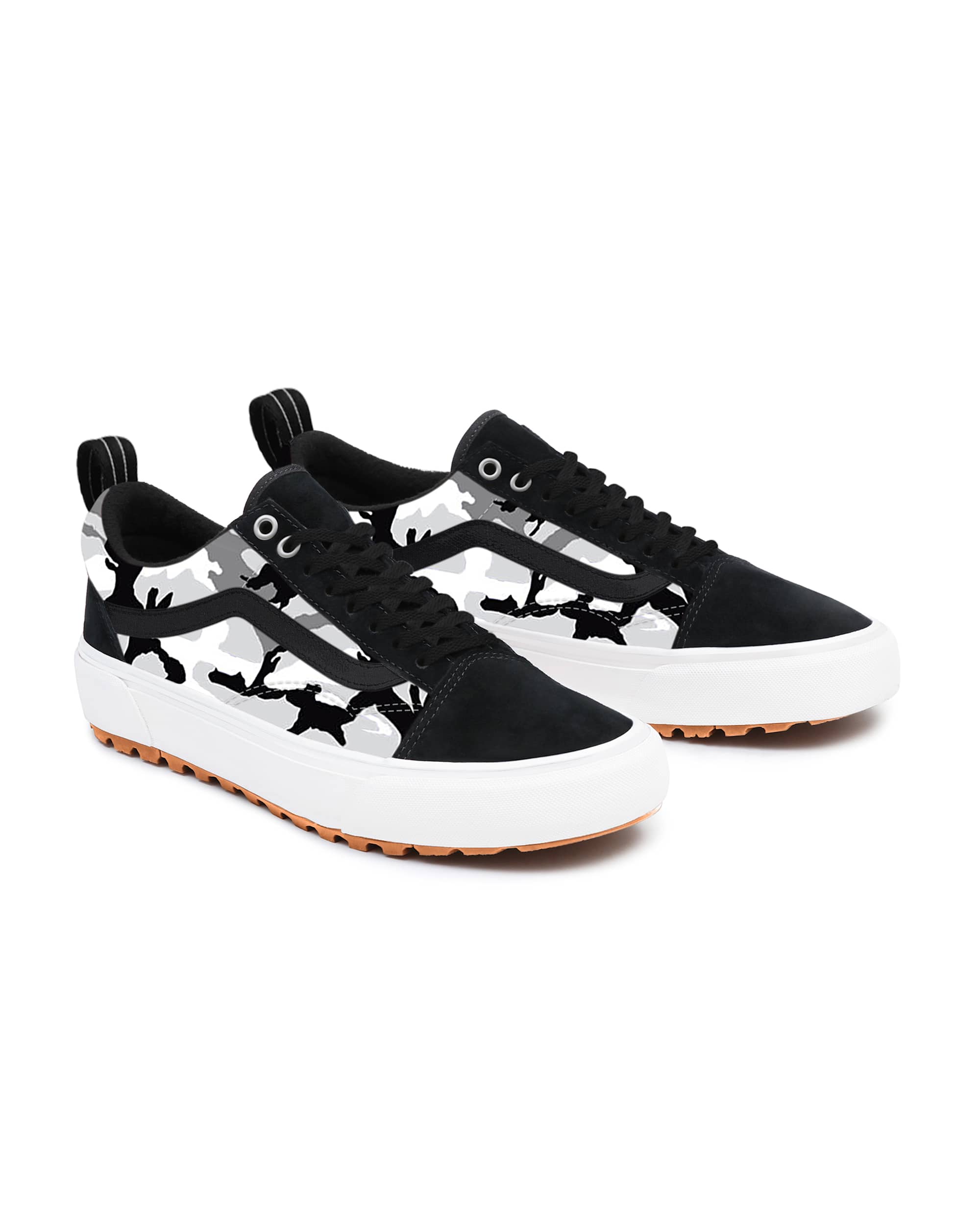 Personalisierbare Camo BlackGrey Old Skool MTE VANS Schwarz HERO