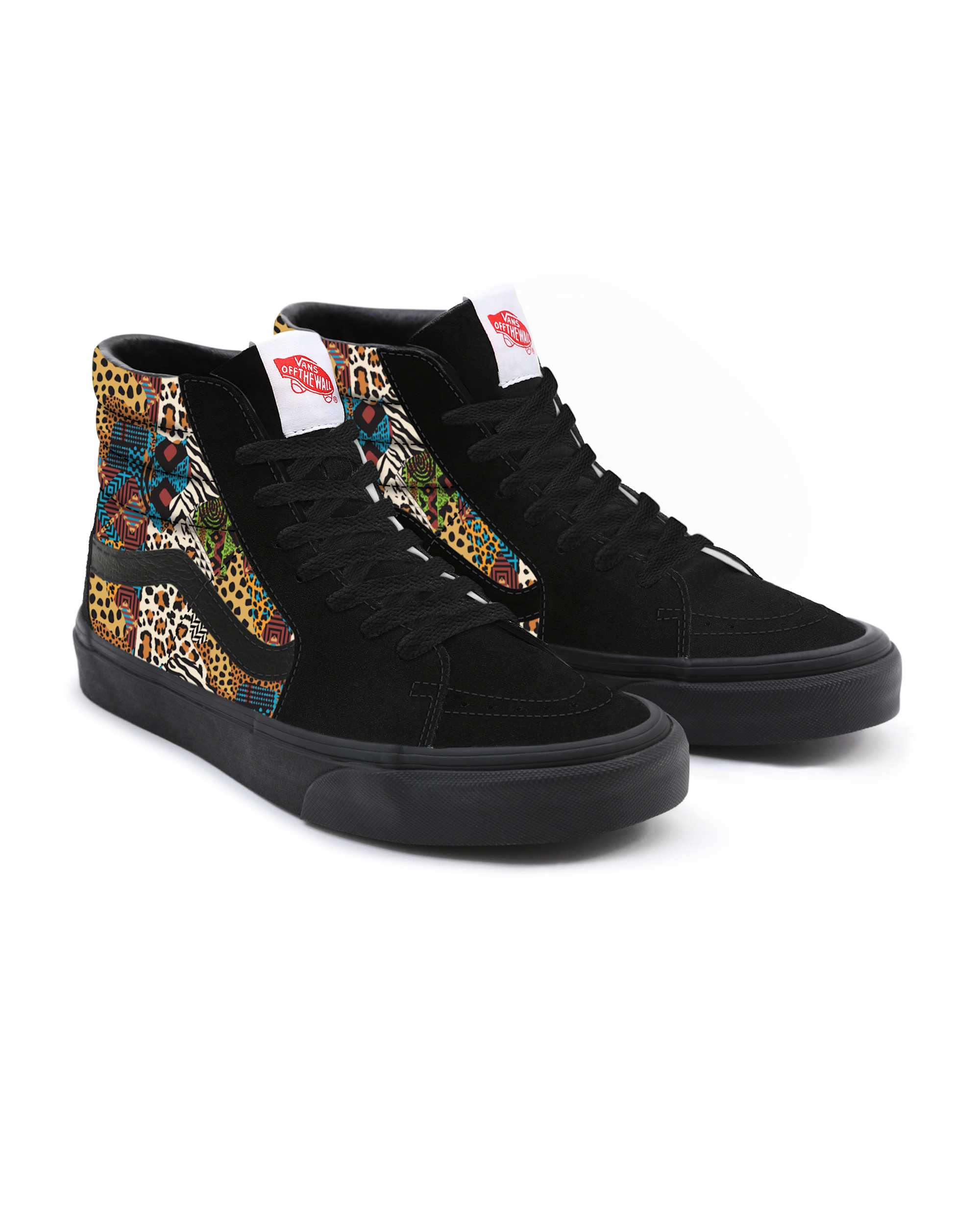 Personalisierbare Animal Patchwork Sk8Hi VANS Multicolour HERO