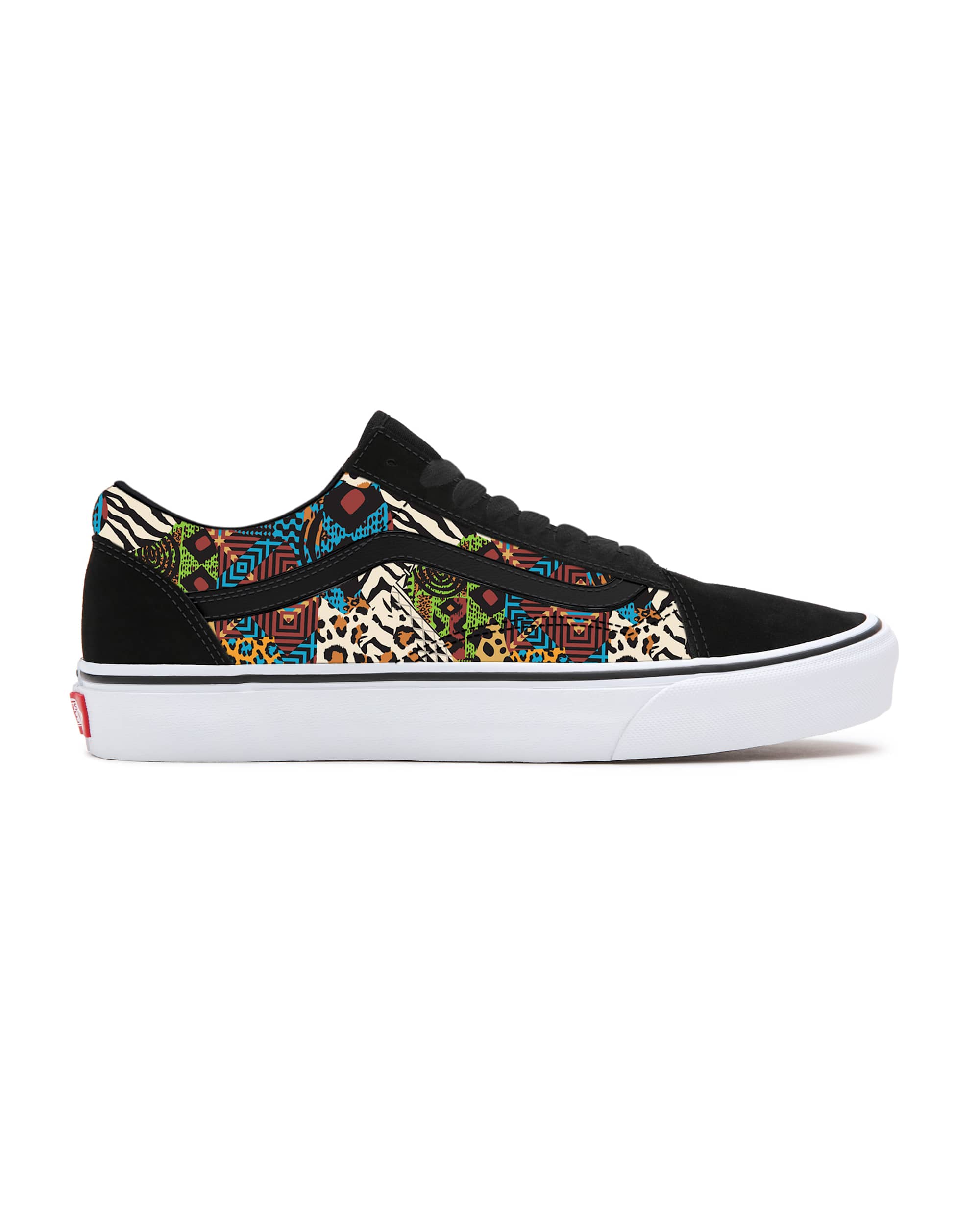 Personalisierbare Animal Patchwork Old Skool VANS Multicolour ALT1