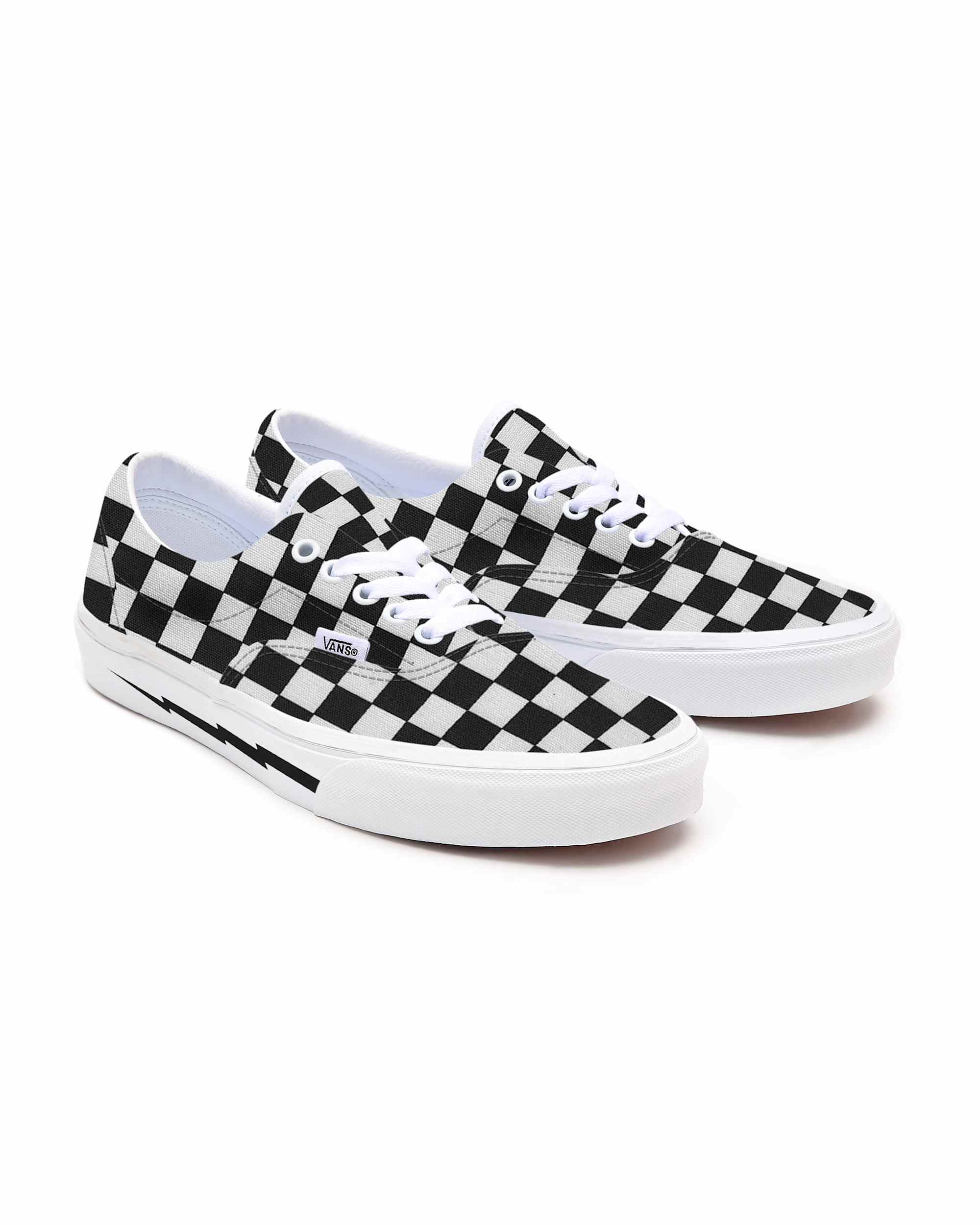 Personalisierbare Lightning Bolt Era VANS SchwarzWei HERO