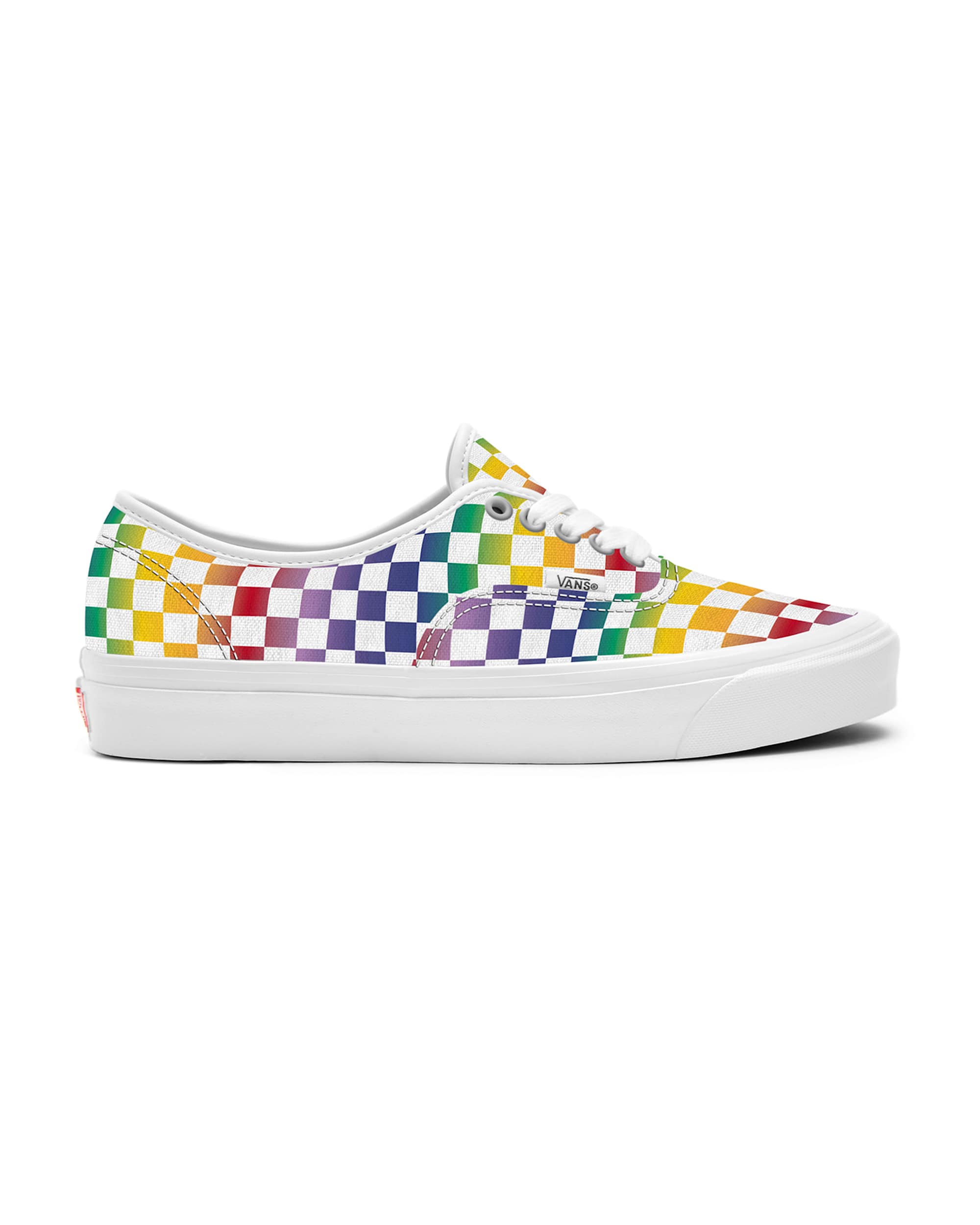 Personalisierbare Rainbow Checkerboard Authentic VANS Multicolour ALT1