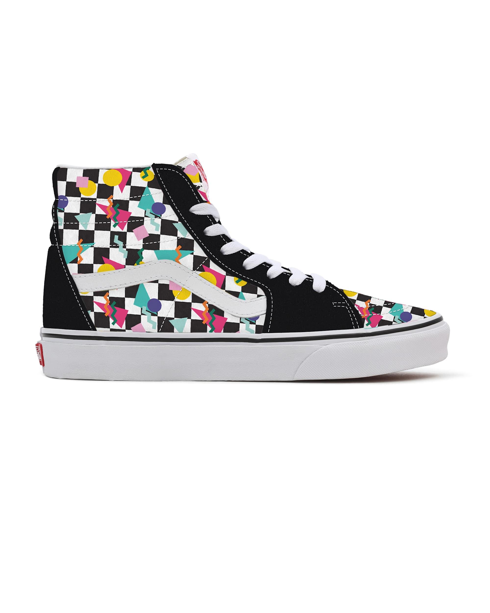 Personalisierbare Geometric Checkerboard Sk8Hi VANS Multicolour ALT1