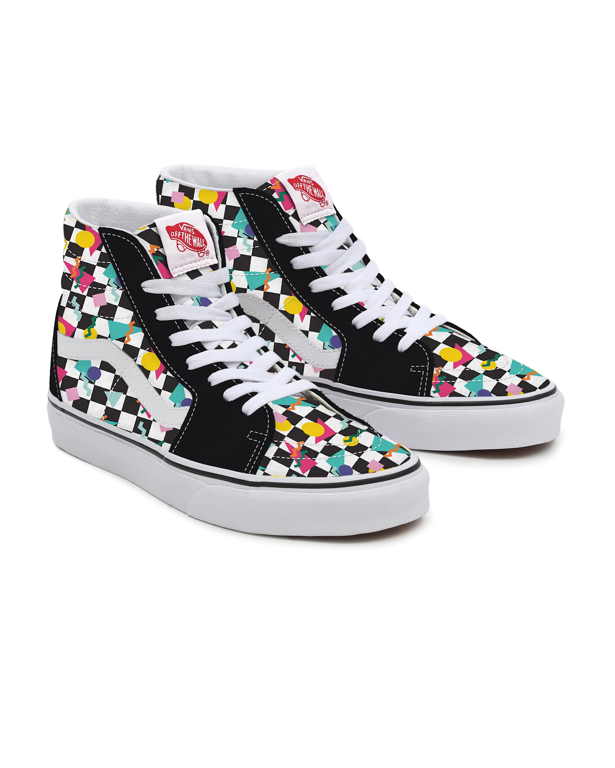 Personalisierbare Geometric Checkerboard Sk8Hi VANS Multicolour HERO