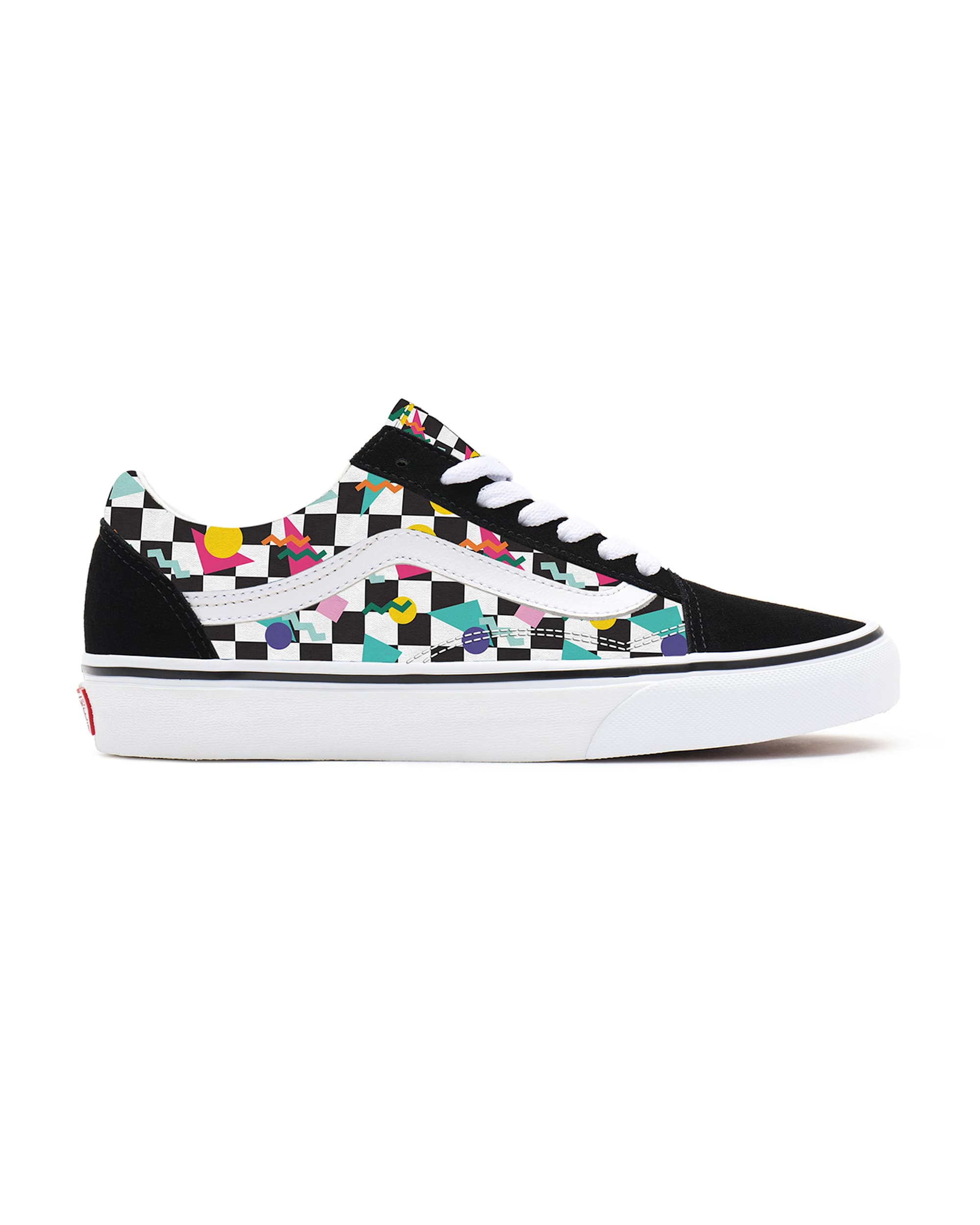 Personalisierbare Geometric Checkerboard Old Skool VANS Multicolour ALT1