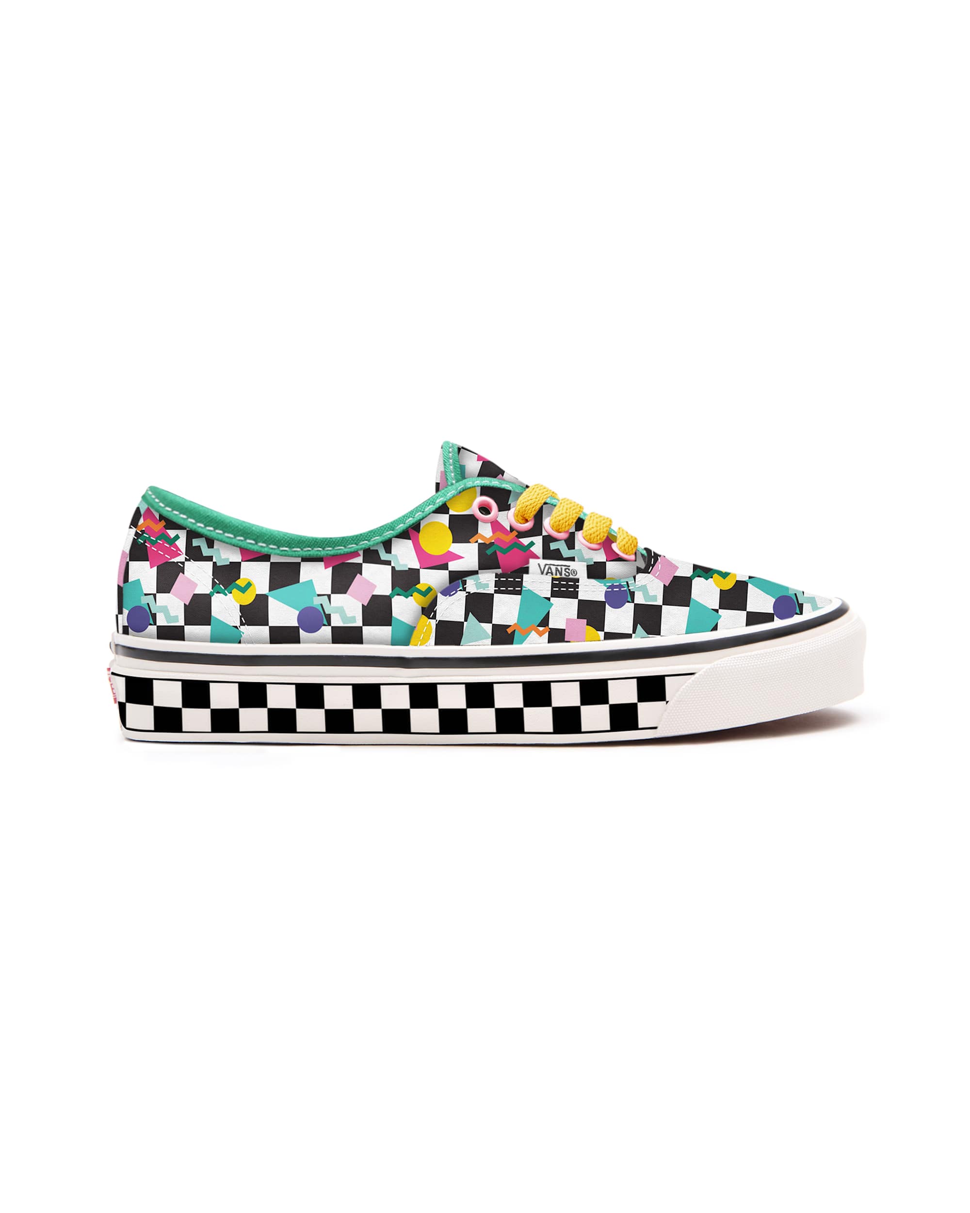 Kinder Personalisierbare Geometric Checkerboard Authentic Schuhe 48 Jahre VANS Multicolour ALT1