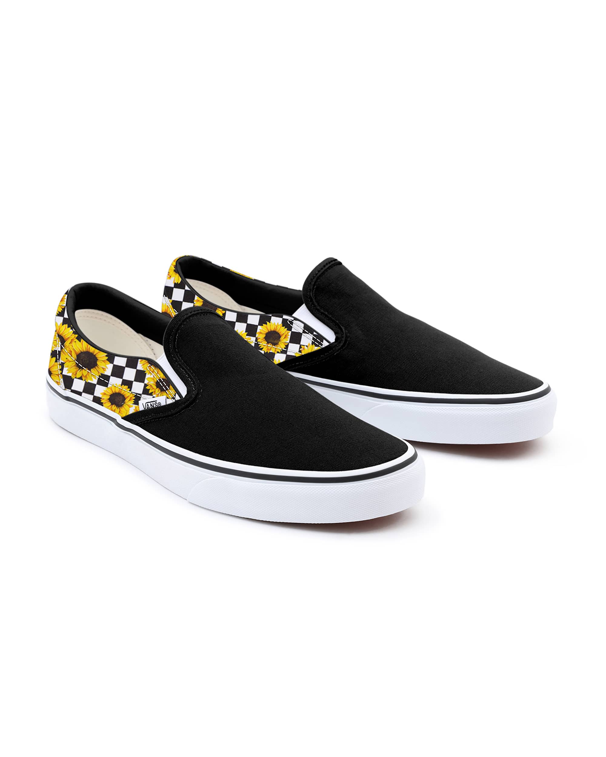 Personalisierbare Sunflower SlipOn VANS GelbSchwarz HERO