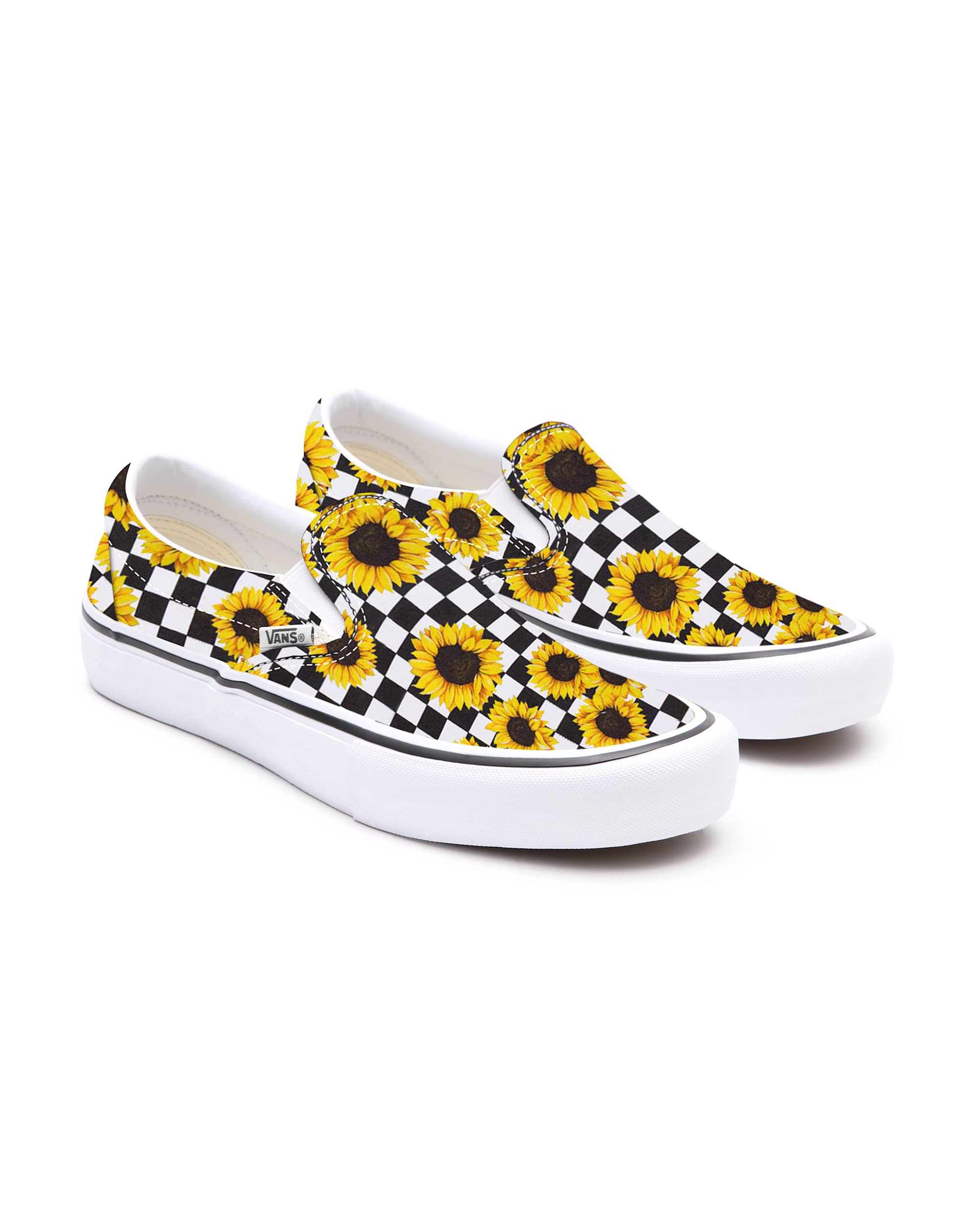 Personalisierbare Sunflower SlipOn VANS Gelb HERO