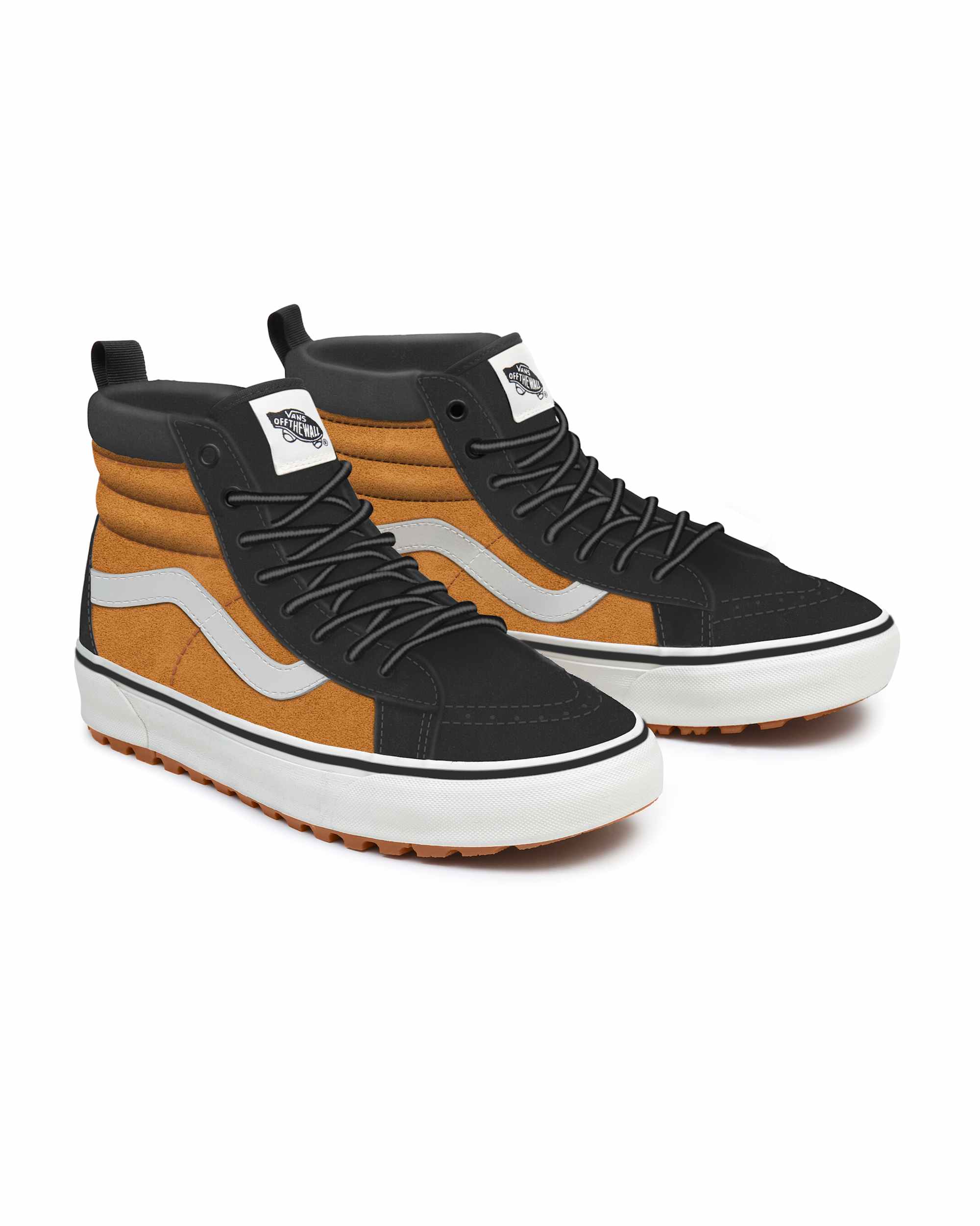 Personalisierbare Suede Glazed Ginger Sk8Hi MTE VANS Schwarz HERO