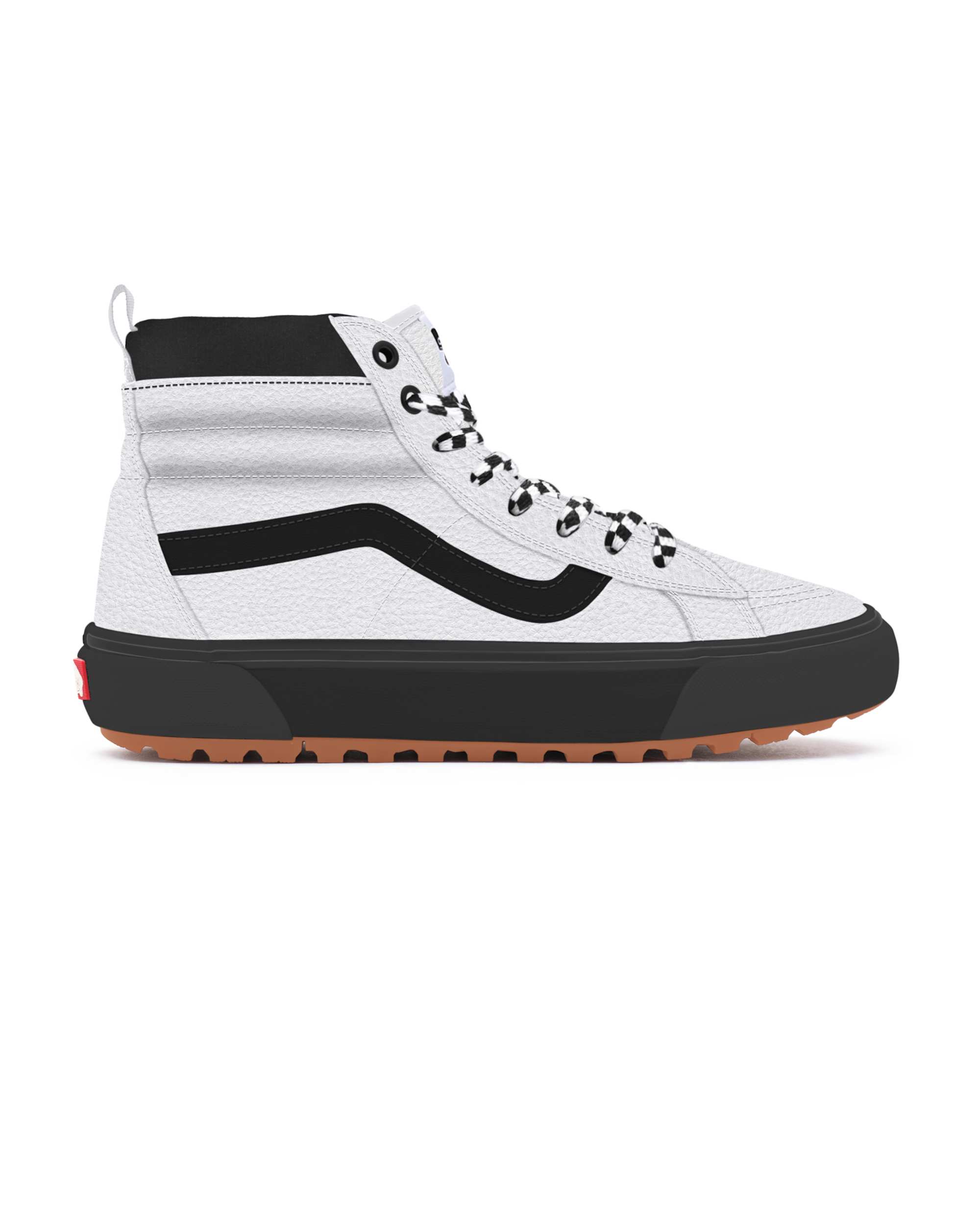 Personalisierbare White Leather Sk8Hi MTE VANS Wei ALT1