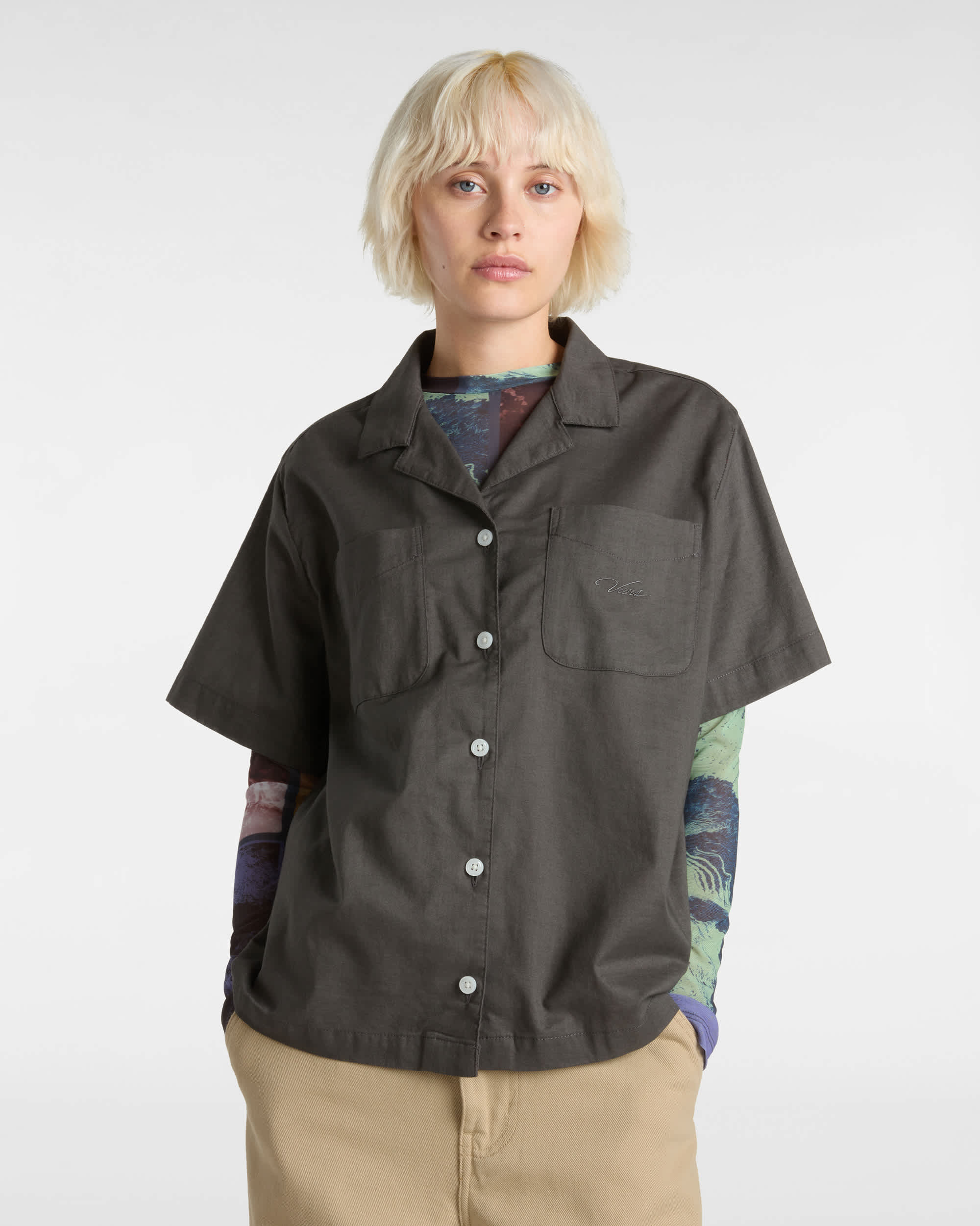 Chemise Cassidy Camp VANS Gris ALT2