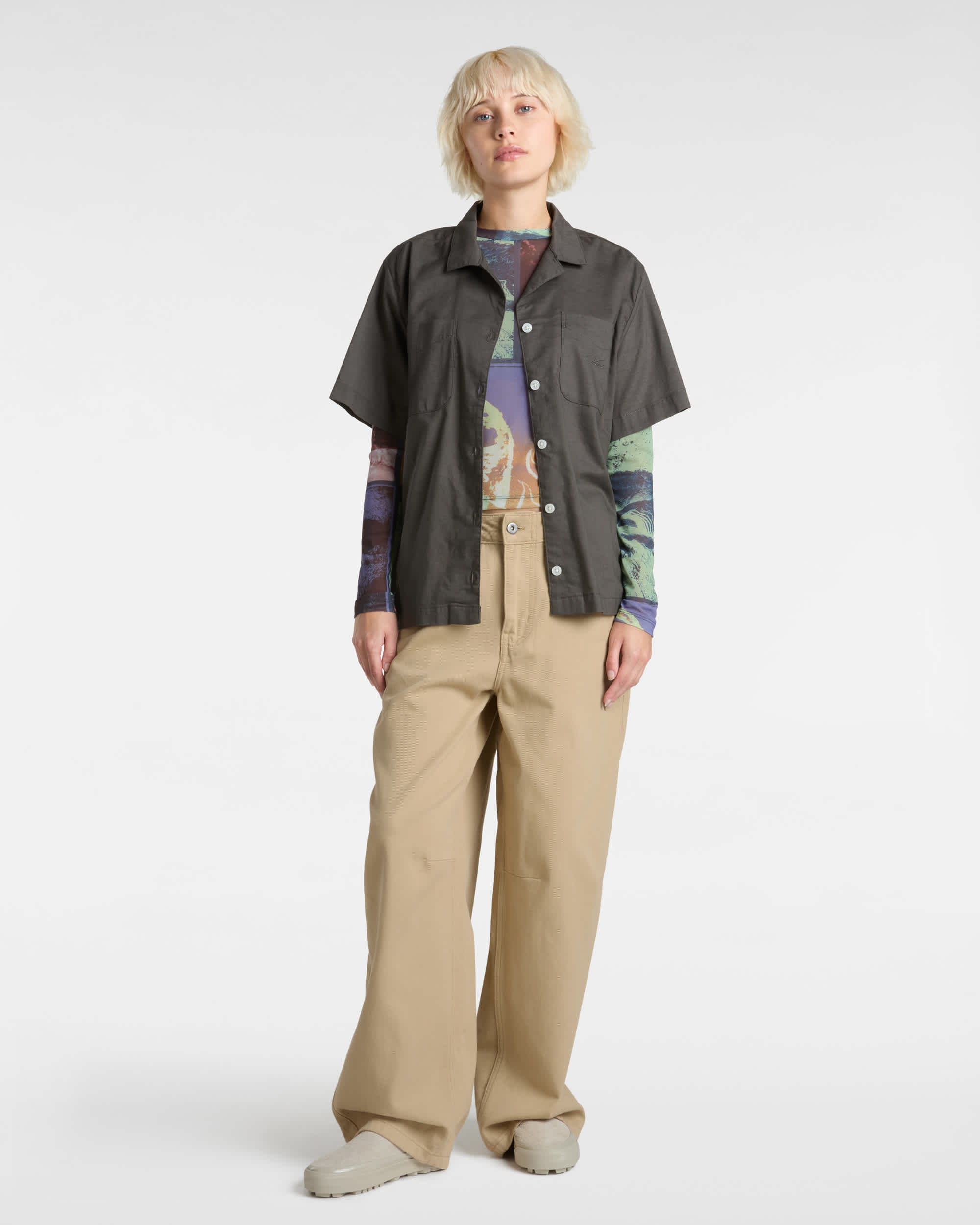 Chemise Cassidy Camp VANS Gris ALT4