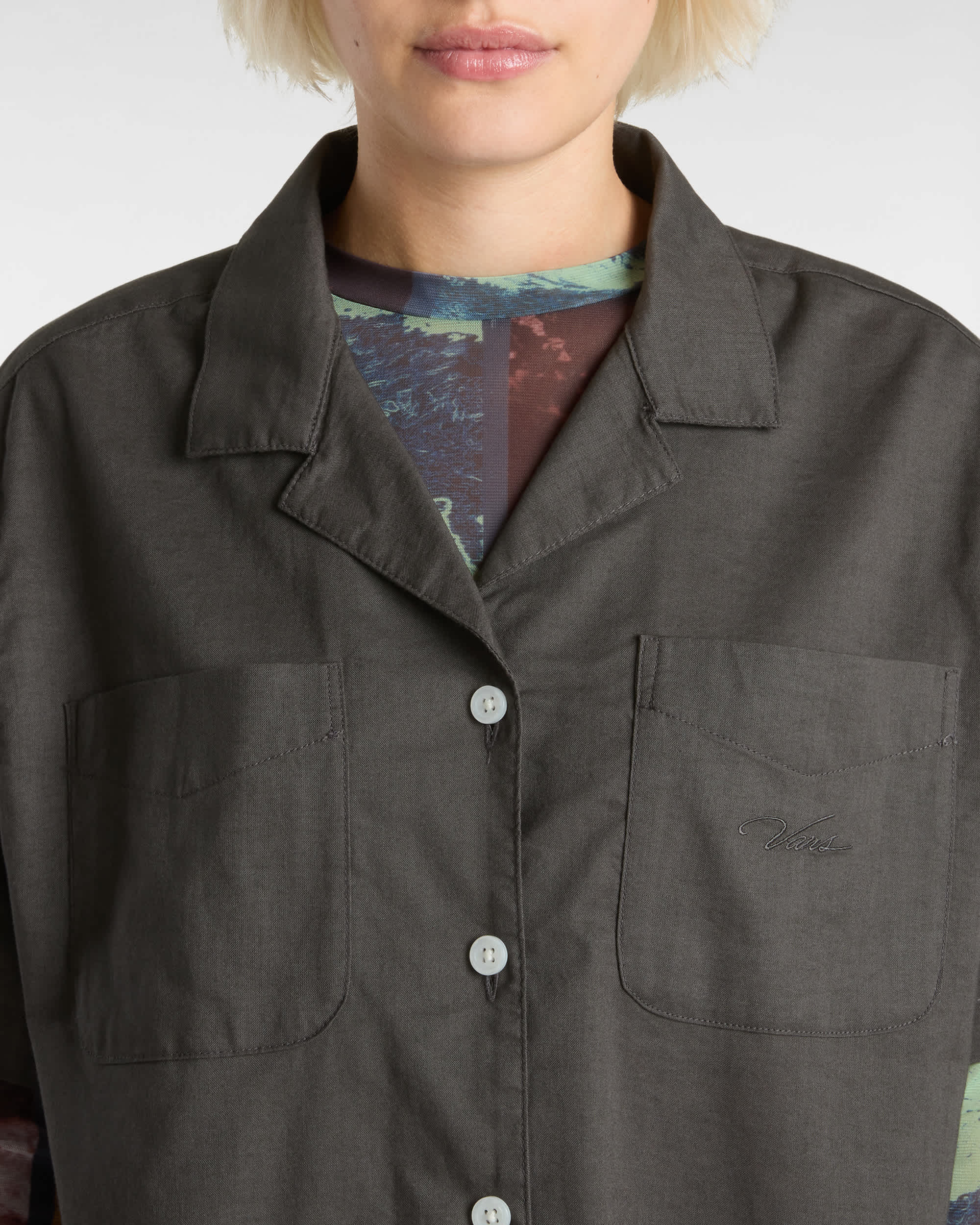 Chemise Cassidy Camp VANS Gris ALT5
