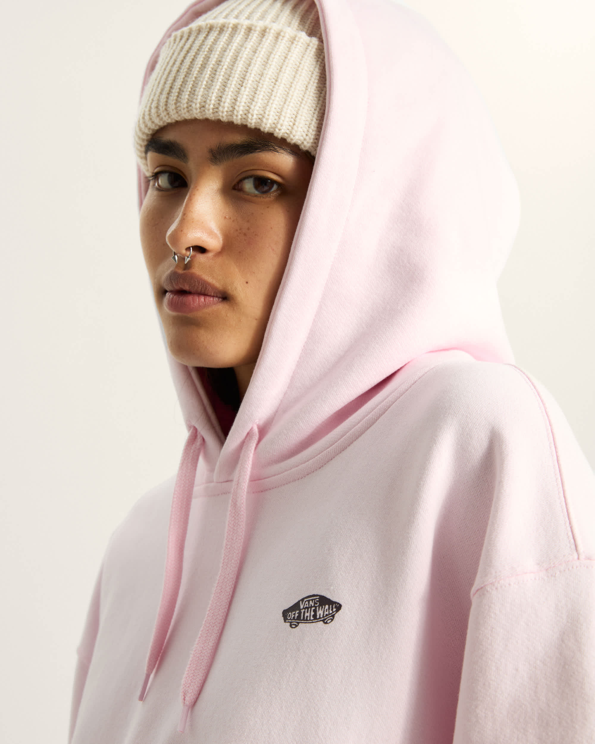 Sweat  capuche Style 76 VANS Rose ALT11