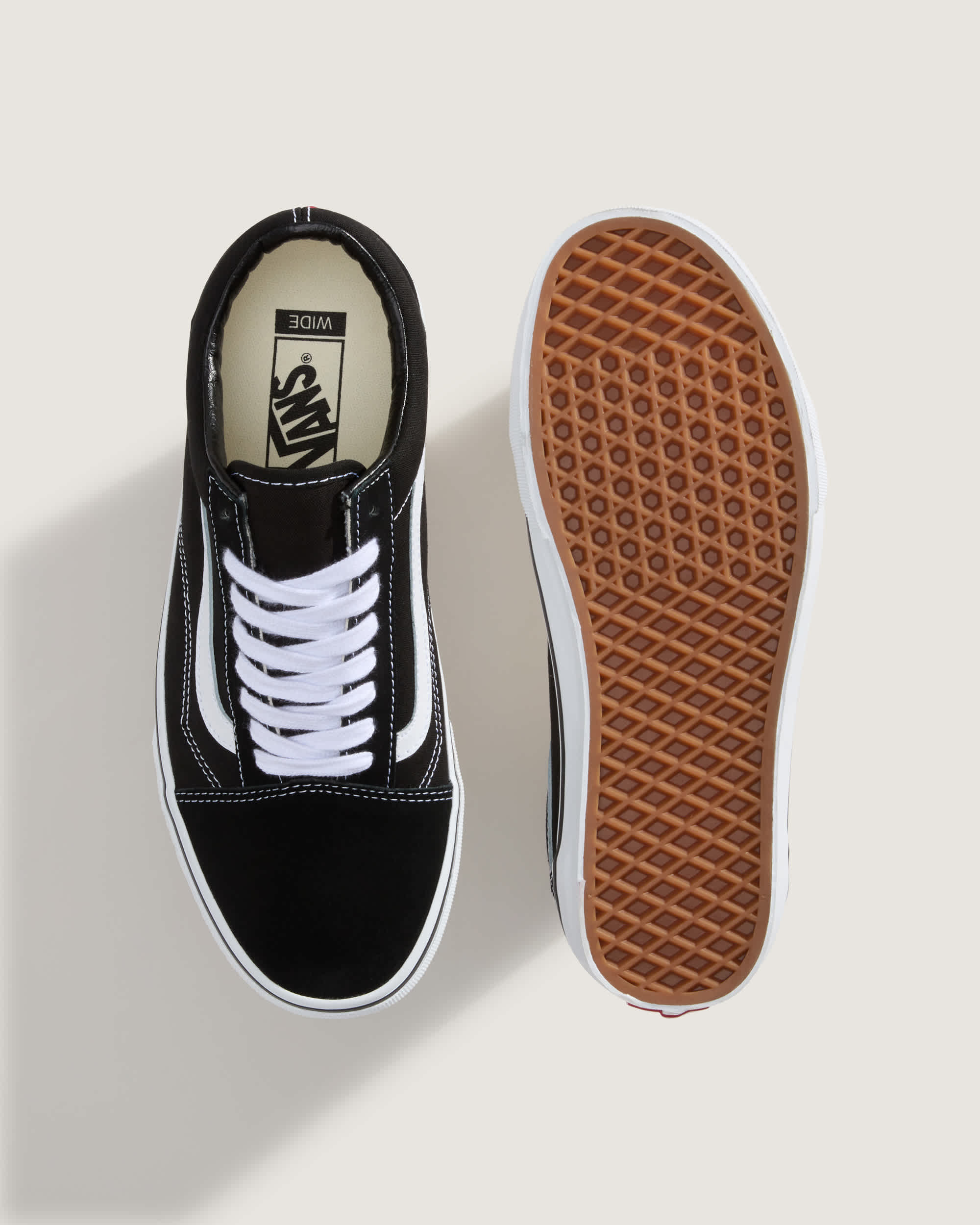 Old Skool Wide Fit Shoes VANS Black ALT2